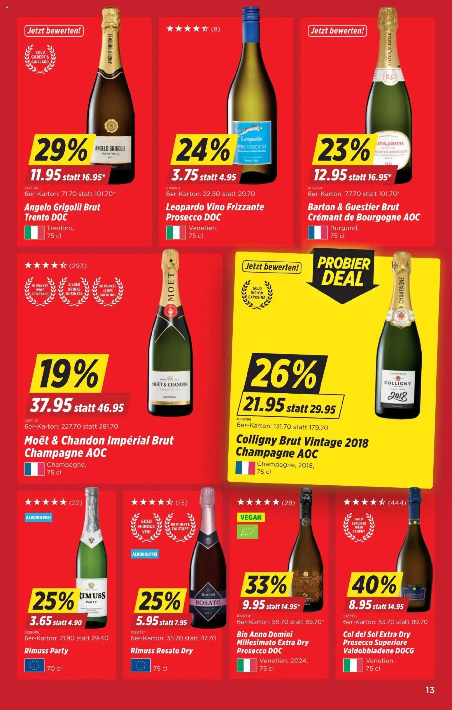 Denner Aktionen – gültig ab 04.11.2025 | Seite: 13 | Produkte: Wein