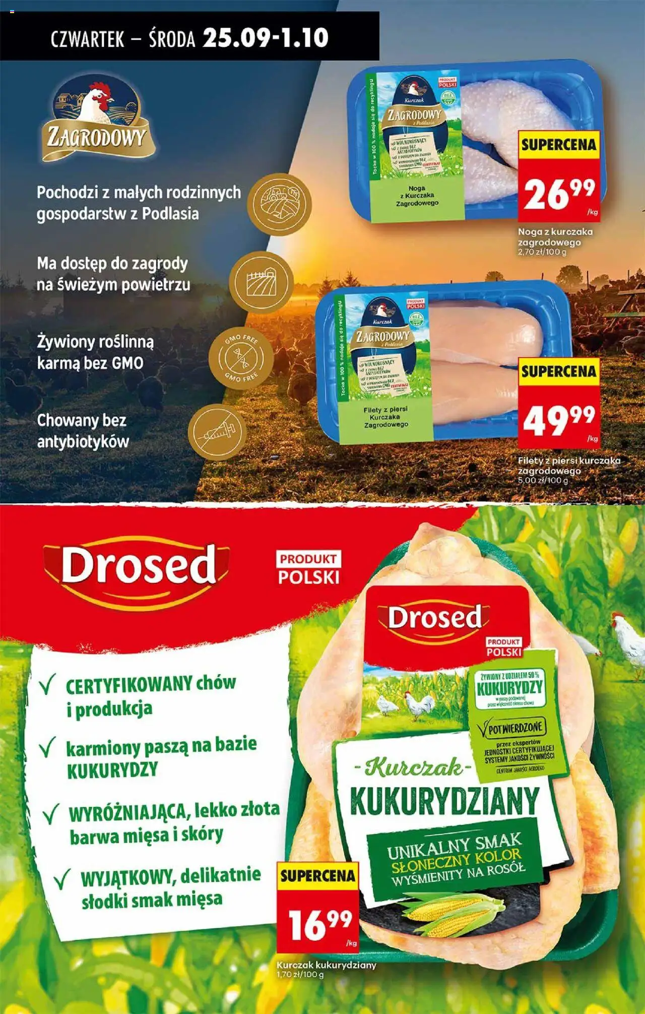 Biedronka gazetka - Oferta w tym tygodniu od 25.09.2025 | Strona: 33 | Produkty: Kurczak, Piersi, Kurczak zagrodowy