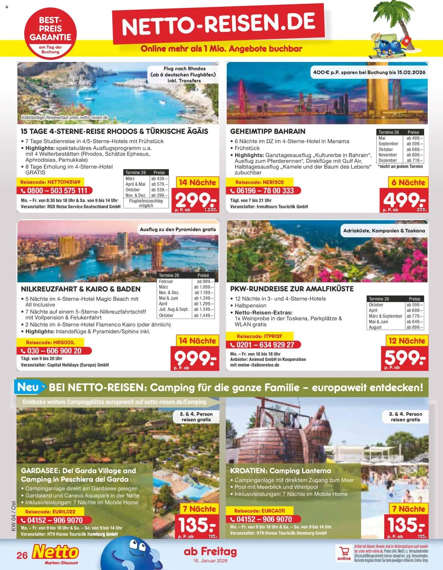 Netto Marken-Discount Prospekt 	 – gültig ab 19.01.2026 | Seite: 36 | Produkte: Uhr