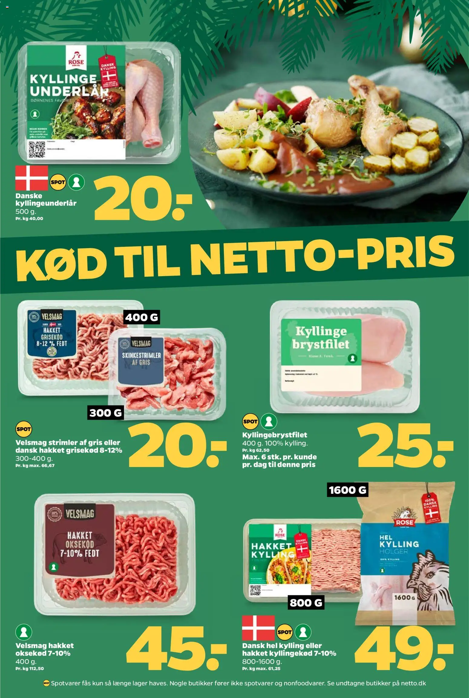 Netto tilbudsavis – gyldig fra 22.11.2025 | Side: 10 | Produkter: Kyllingekød, Oksekød