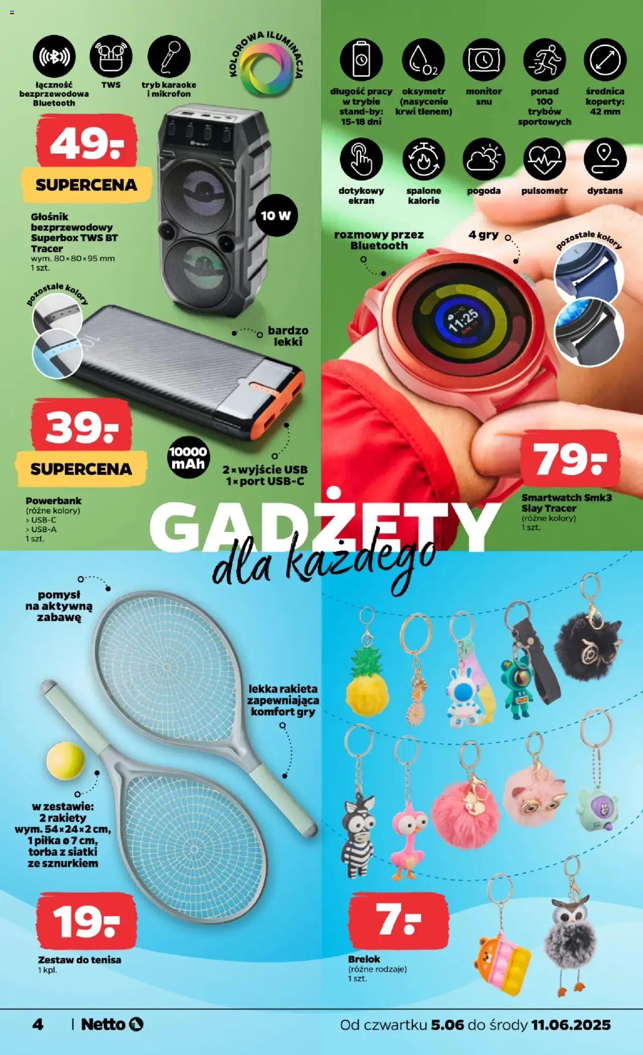 Netto gazetka - Non Food od 05.06.2025 | Strona: 4 | Produkty: Głośnik bezprzewodowy, Mikrofon, Torba, Głośnik