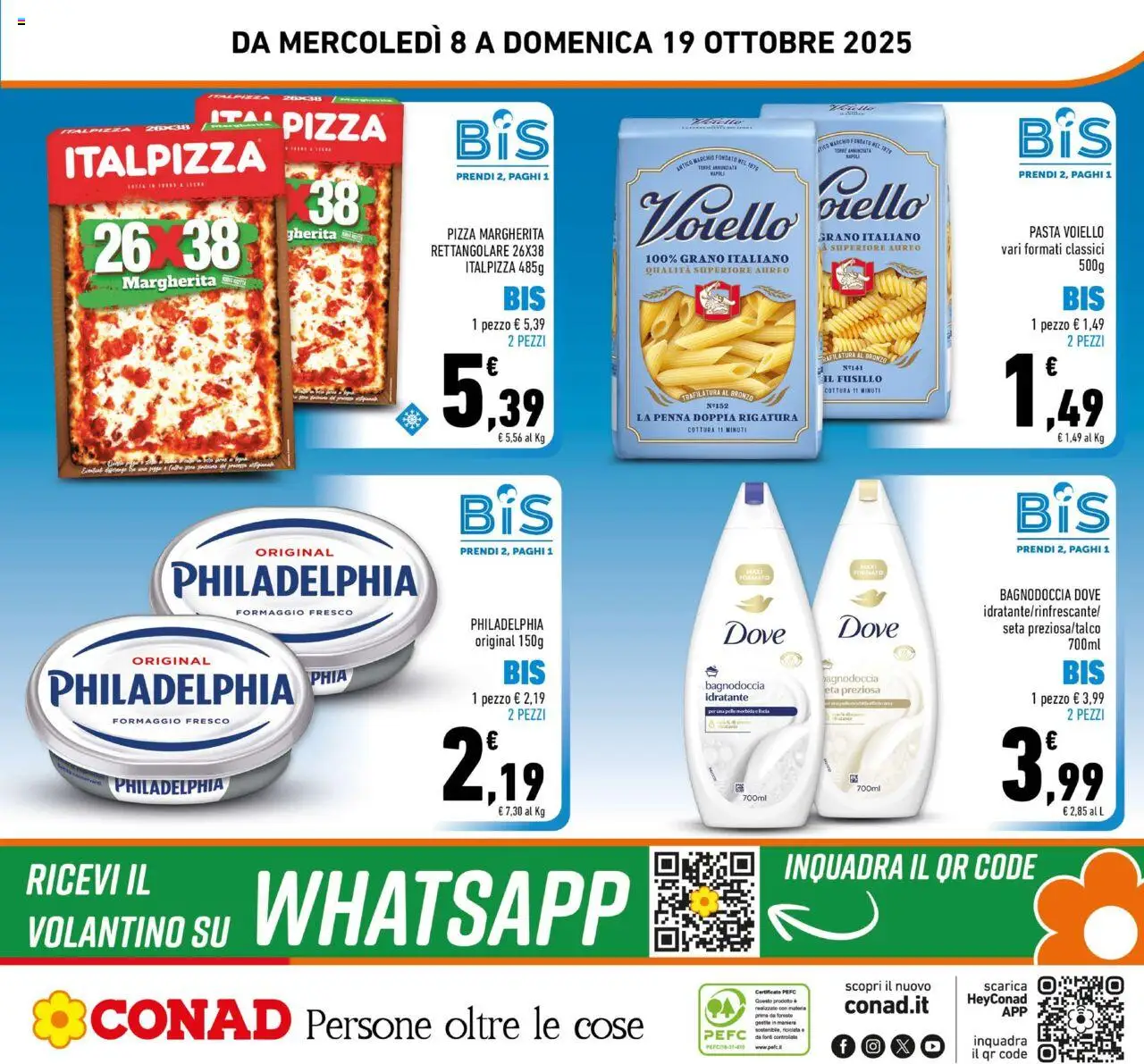 Volantino Conad del 08.10.2025 | Pagina: 24 | Prodotti: Pizza, Formaggio, Pasta
