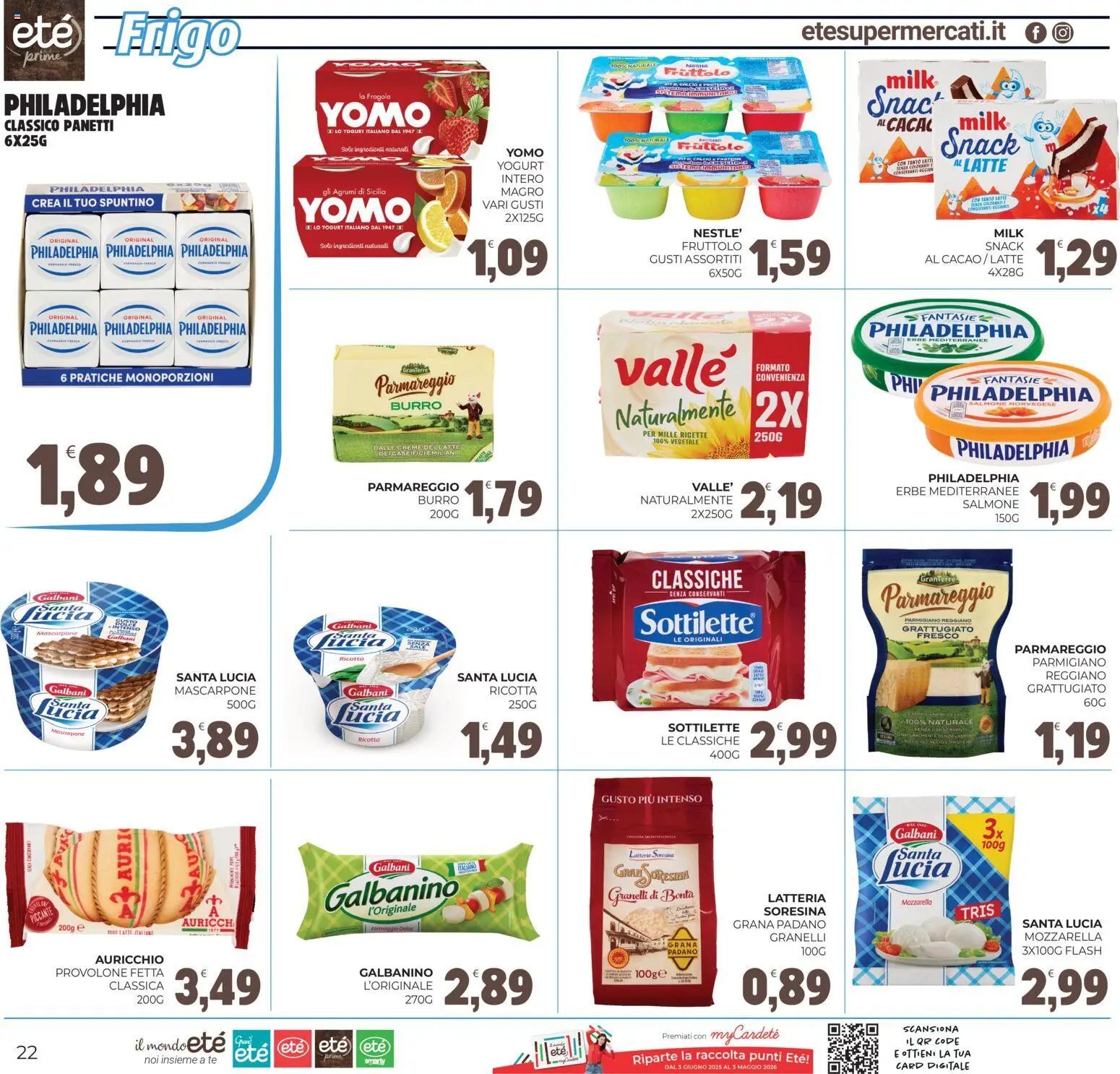 Volantino Eté del 12.12.2025 | Pagina: 22 | Prodotti: Mozzarella, Latte, Burro, Mascarpone