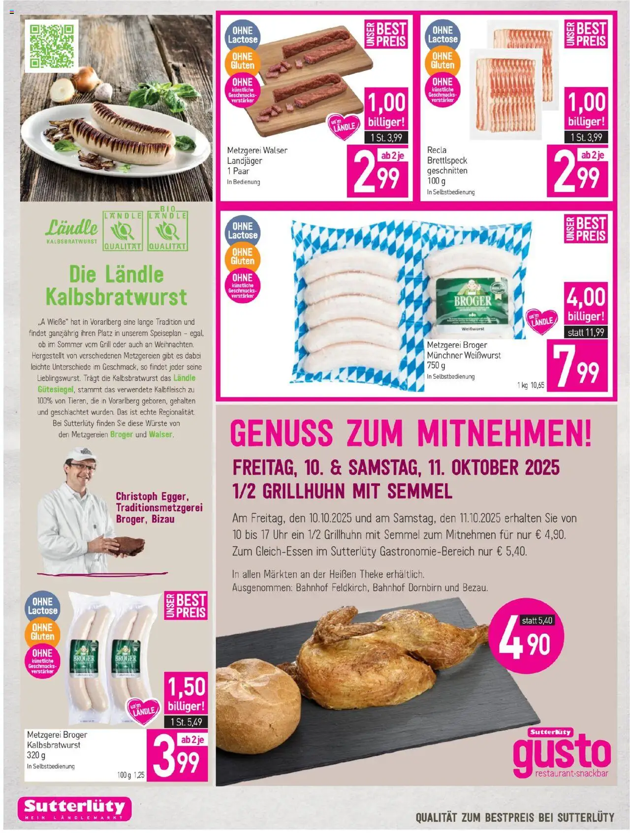 Sutterlüty Flugblatt gültig ab 09.10.2025 | Seite: 8 | Produkte: Uhr, Grill