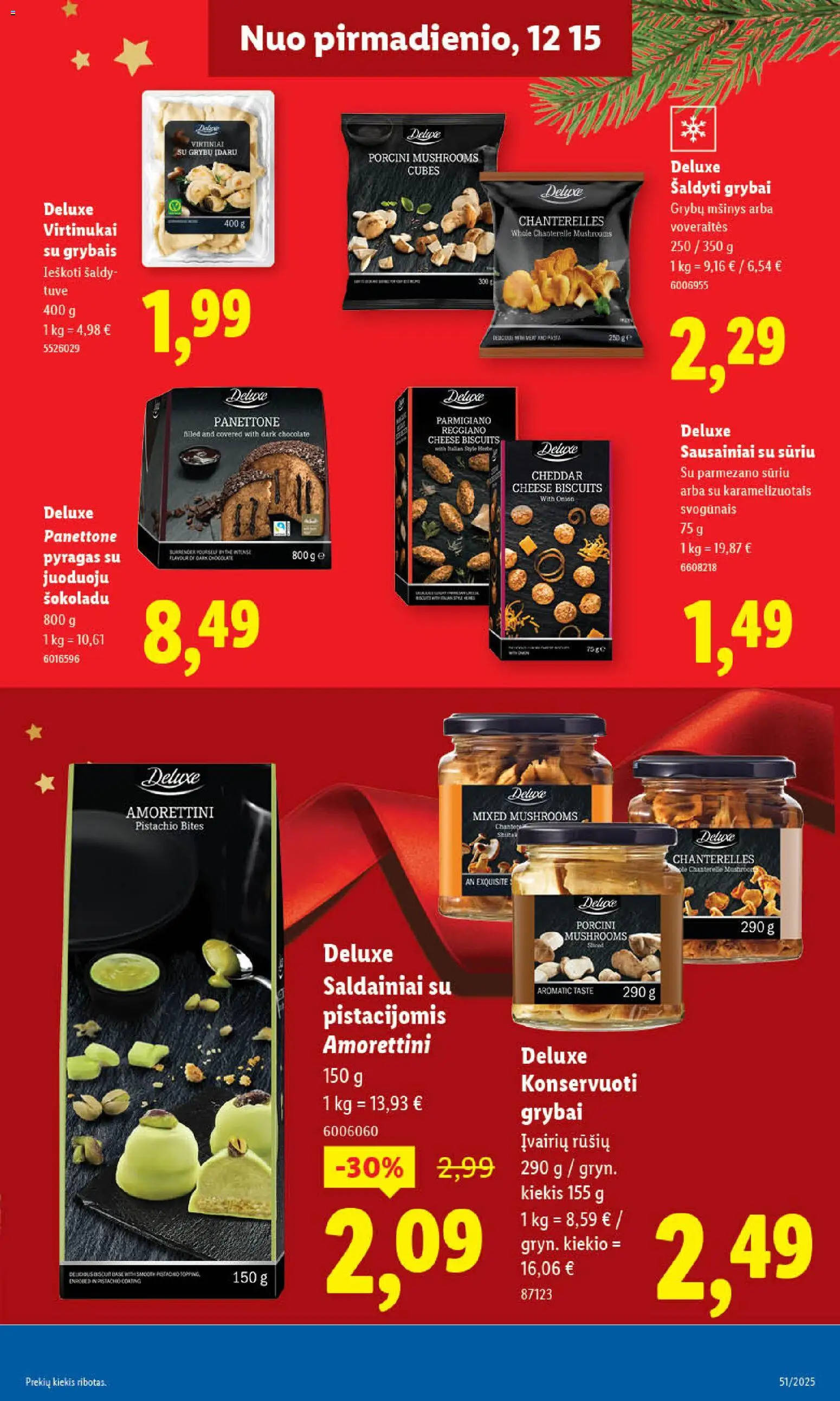 LIDL akcijos nuo 18.12.2025 | Puslapis: 27 | Prekių: Sausainiai, Grybai, Pyragas, Saldainiai