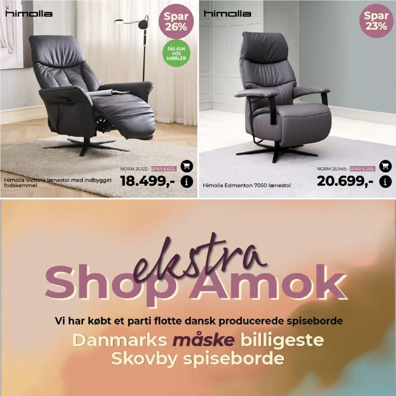 Møblér tilbudsavis – gyldig fra 25.09.2025 | Side: 20 | Produkter: Maske, Lænestol, Fodskammel, Spiseborde
