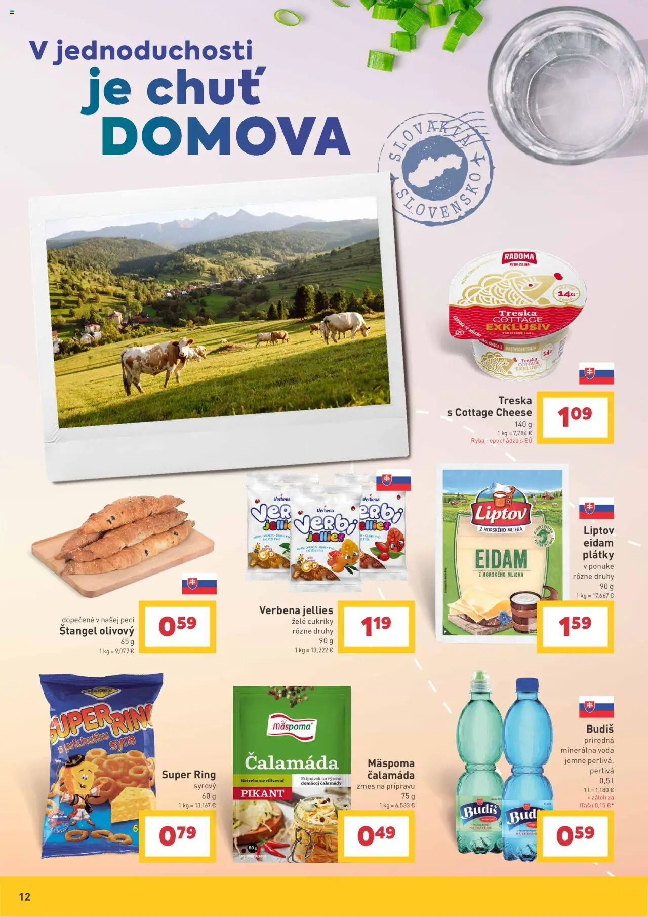 Billa spoznávajte svet a jeho chute │ platný od 30.07.2025 | Strana: 12 | Produkty: Budiš, Cukríky, Voda, Minerálna voda