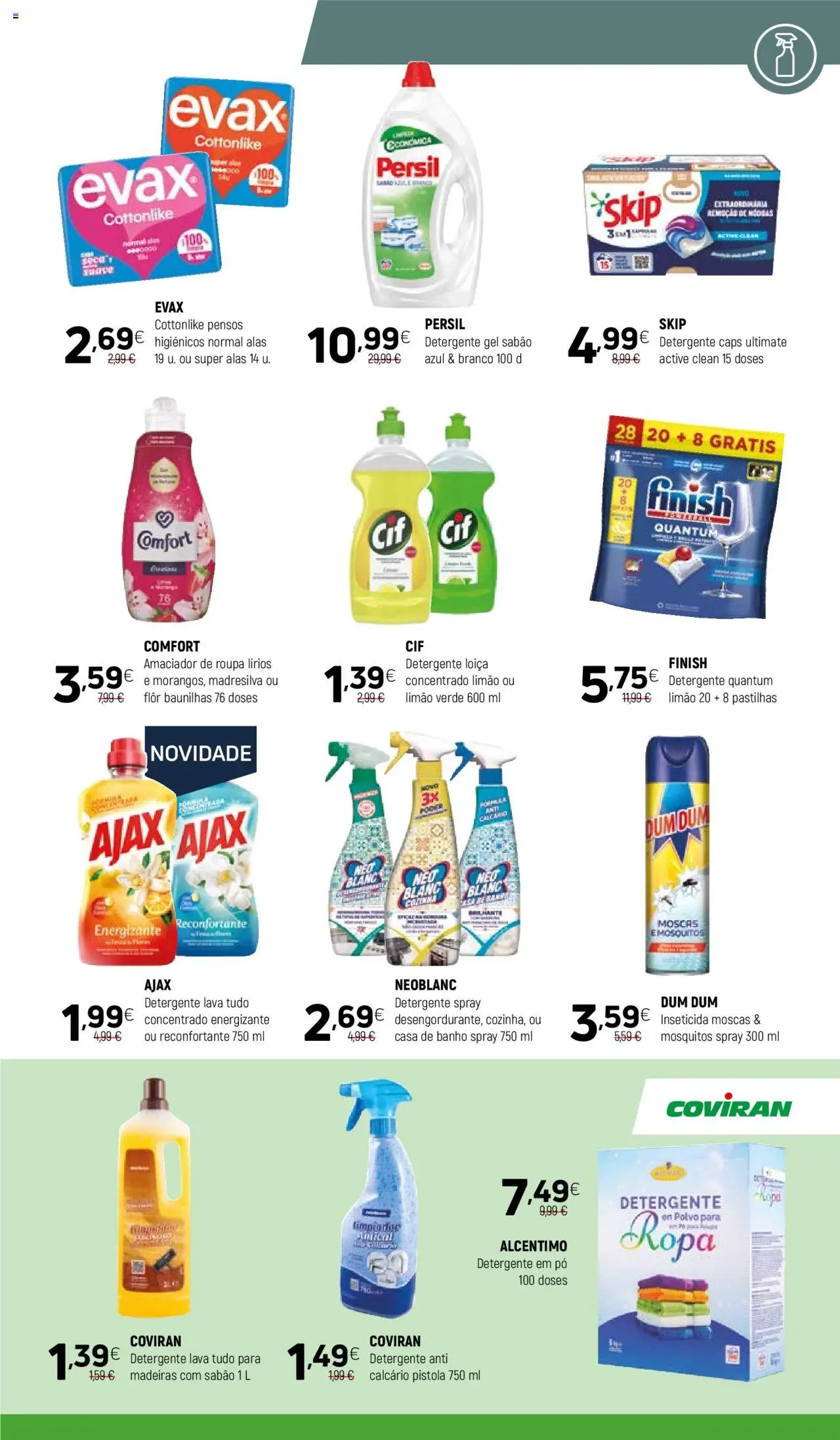 Coviran folheto │ válido de 12.08.2025 | Página: 15 | Produtos: Pó, Sabão, Casa de banho, Persil