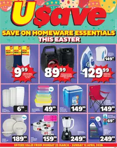 Usave specials catalogue – valid from 23.03.2026