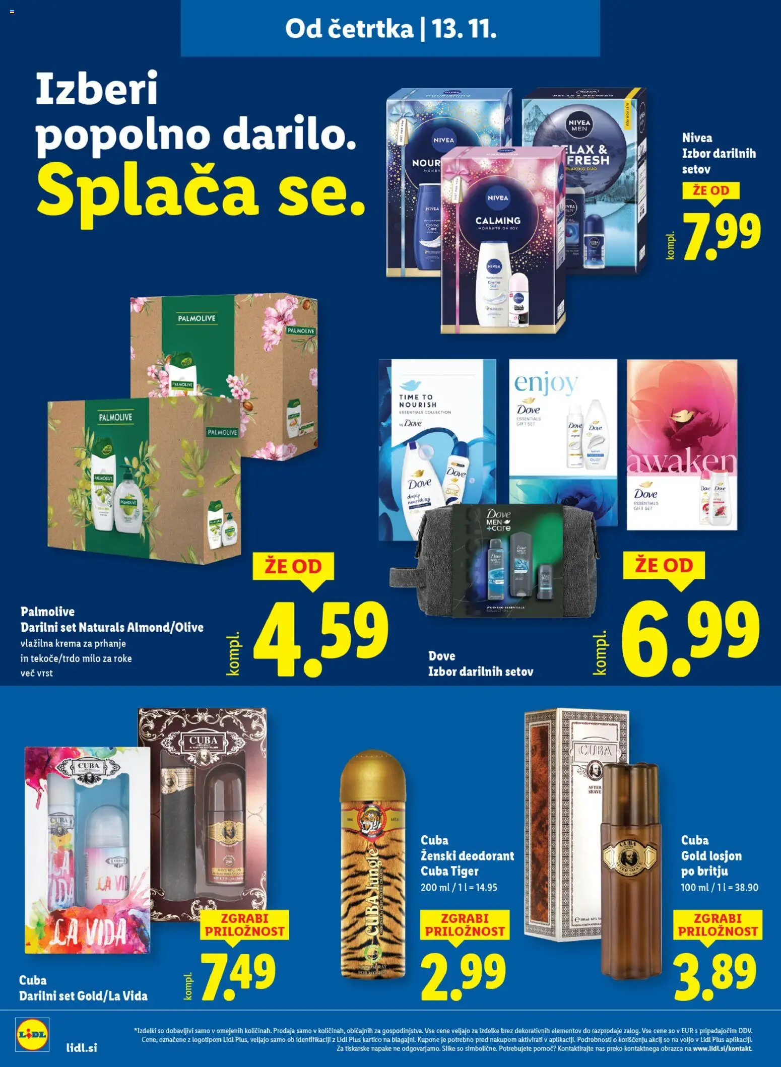 Novi Lidl katalog ponudbe – veljaven od 13.11.2025 | Stran: 12 | Izdelki: Krema, Milo, Deodorant