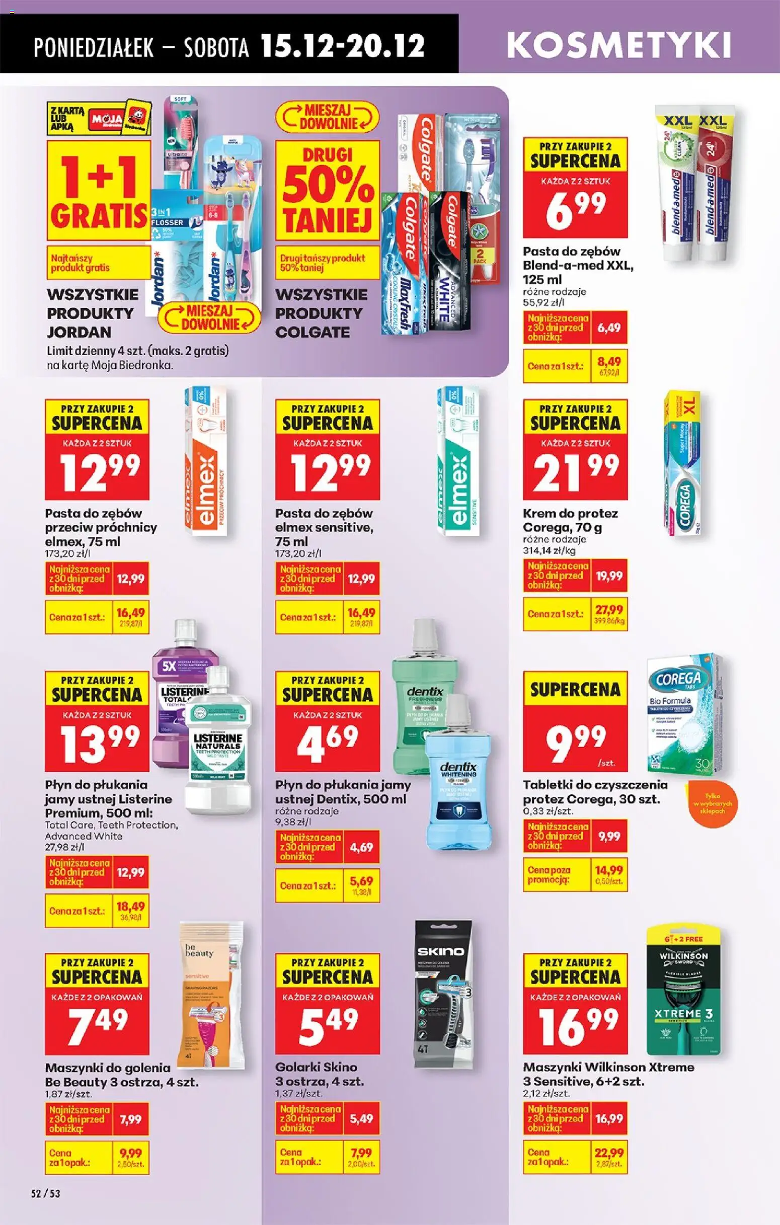 Biedronka gazetka od 15.12.2025 | Strona: 58 | Produkty: Karta, Be beauty, Krem, Płyn do płukania jamy ustnej