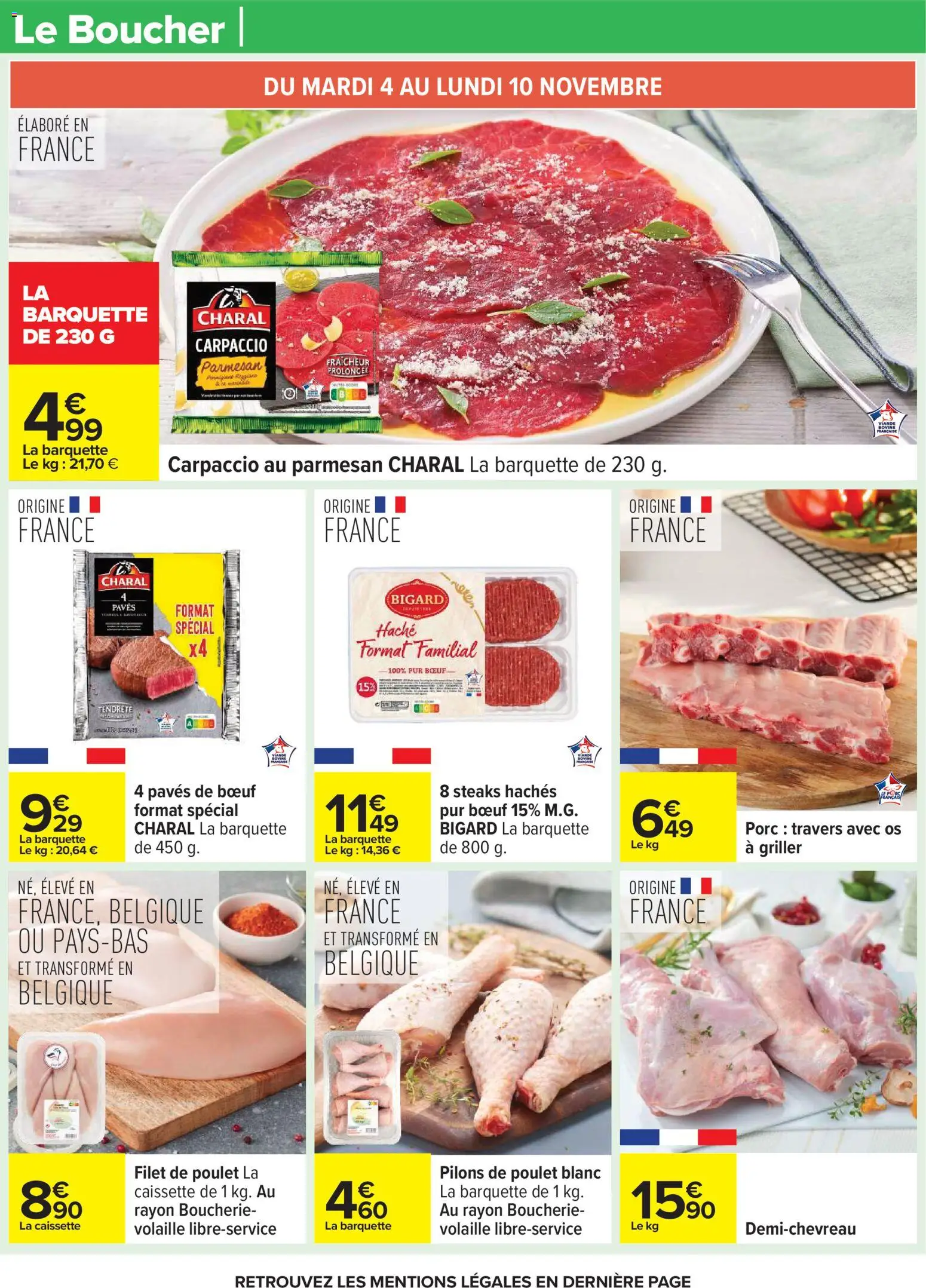 {H1} | Page: 28 | Produits: Volaille, Parmesan, Porc