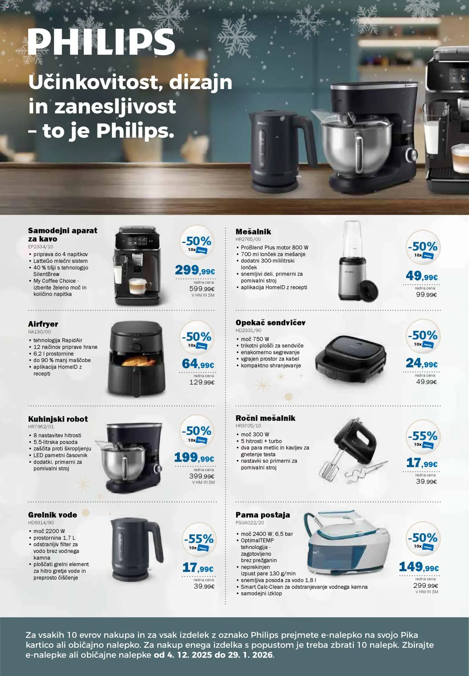 Novi Mercator katalog ponudbe – veljaven od 04.12.2025 | Stran: 2 | Izdelki: Pomivalni stroj, Aparat za kavo, Grelnik vode, Generator