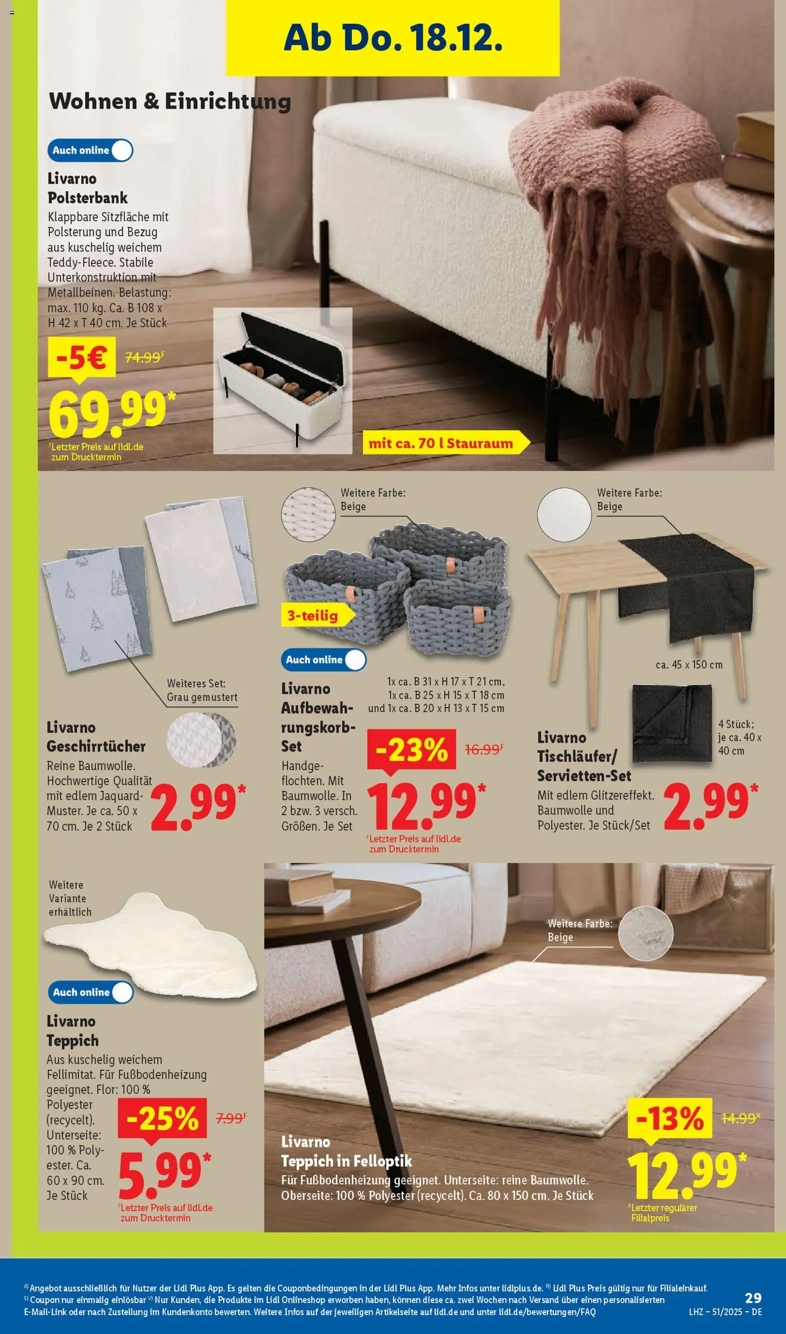 Lidl Prospekt München – gültig ab 15.12.2025 | Seite: 47 | Produkte: Teppich