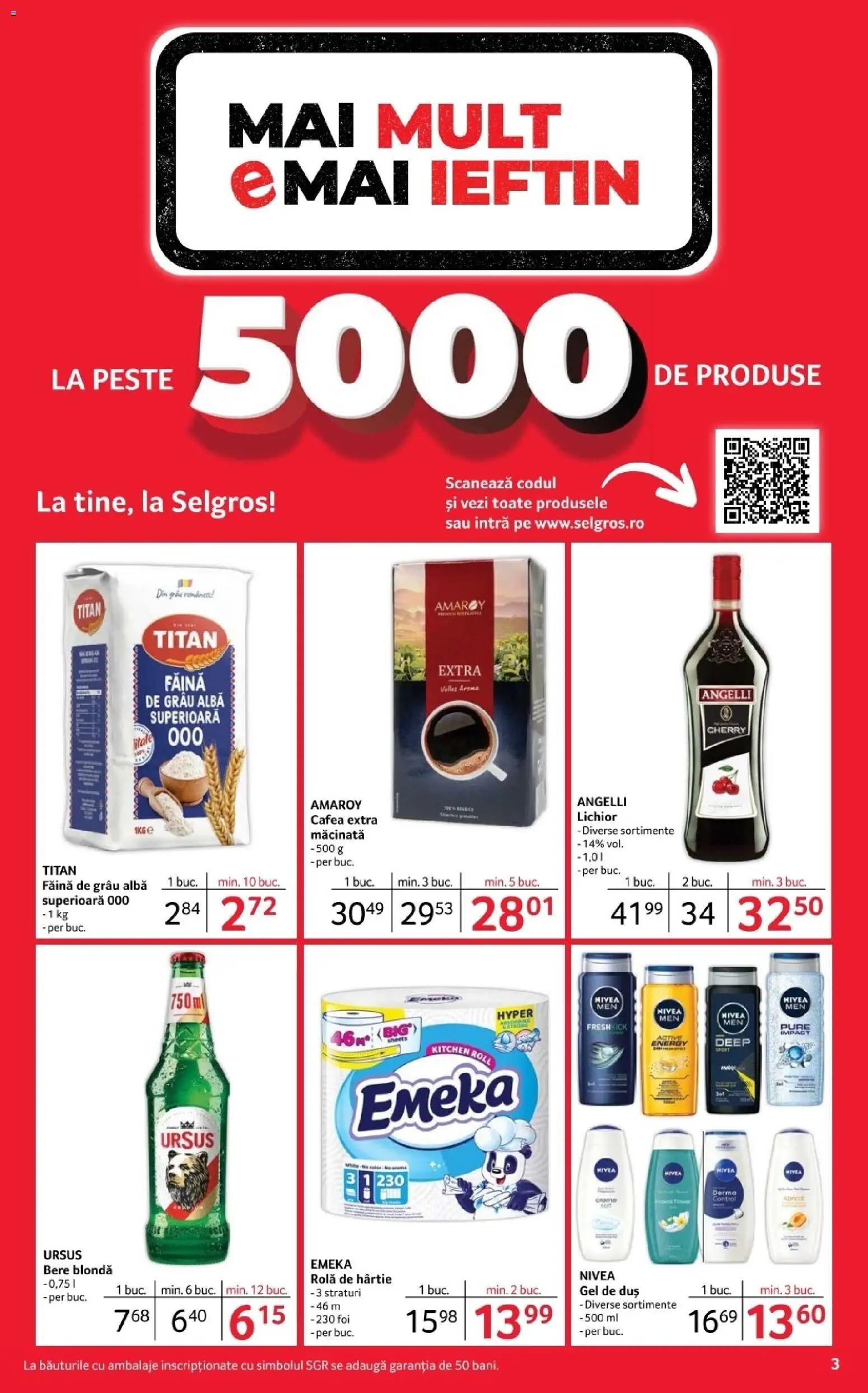 Noul catalog Selgros – valabil de la 12.12.2025 | Pagină: 3 | Produse: Duș, Lichior, Gel de duș, Pește