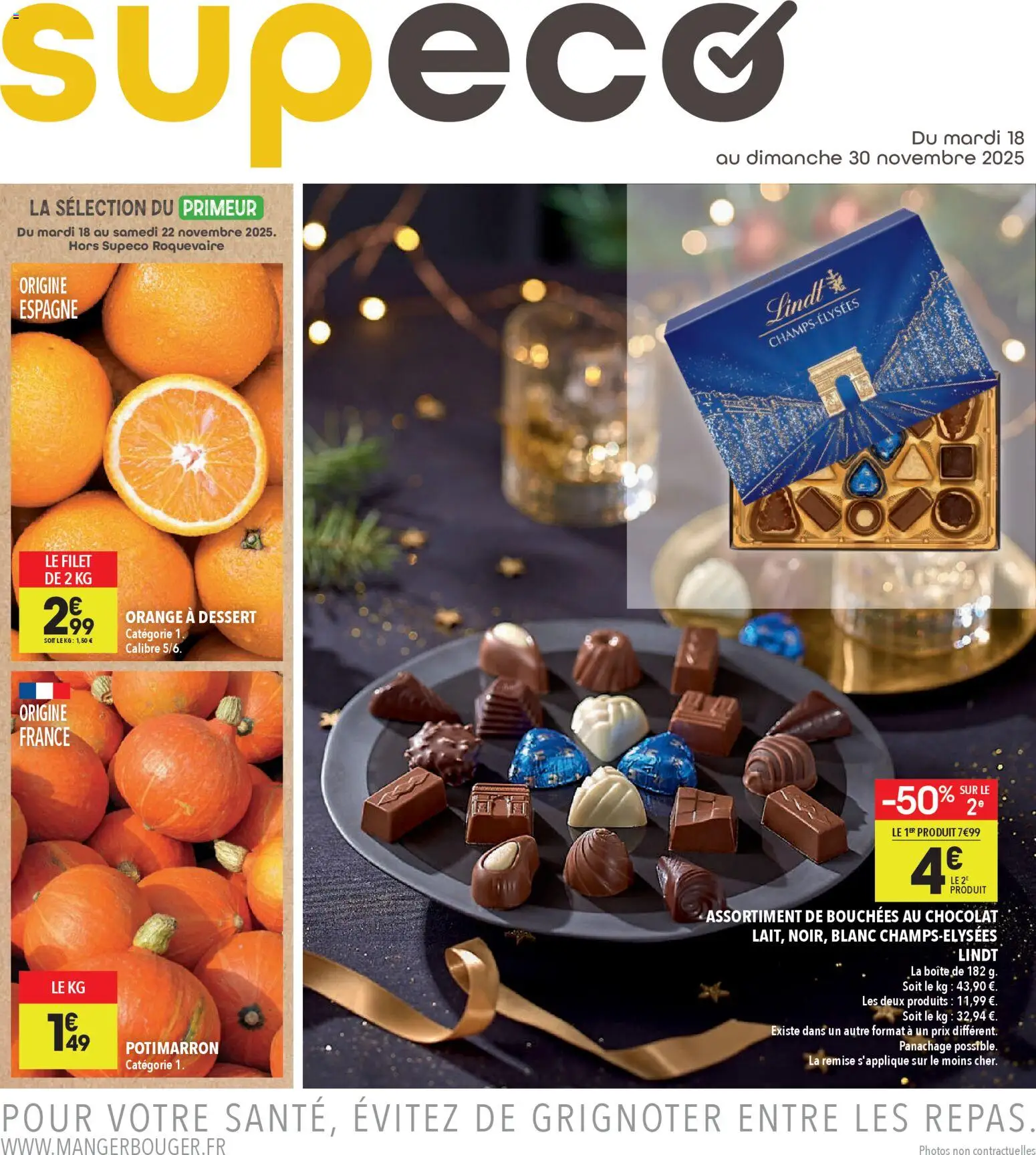 {H1} | Page: 1 | Produits: Orange, Chocolat, Lindt