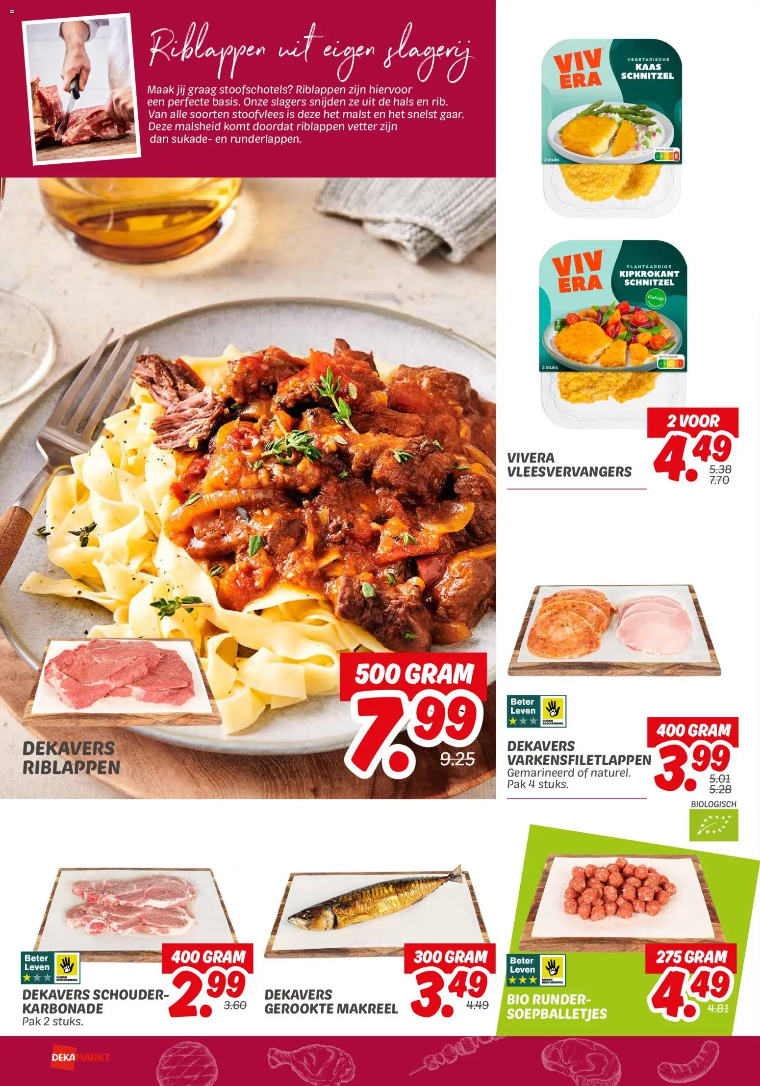 {H1} | Pagina: 4 | Producten: Kaas, Stoofvlees, Schnitzel