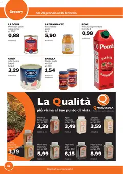 Anteprima del volantino Volantino Sogegross	 valido a partire dal 28.01.2026 | Pagina: 34 | Prodotti: Pomodoro, Pomodori, Passata di pomodoro, Macinato