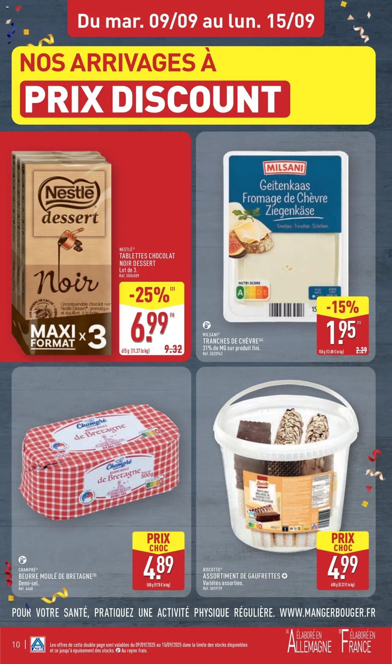  | Page: 13 | Produits: Fromage de chèvre, Beurre, Fromage, Chocolat