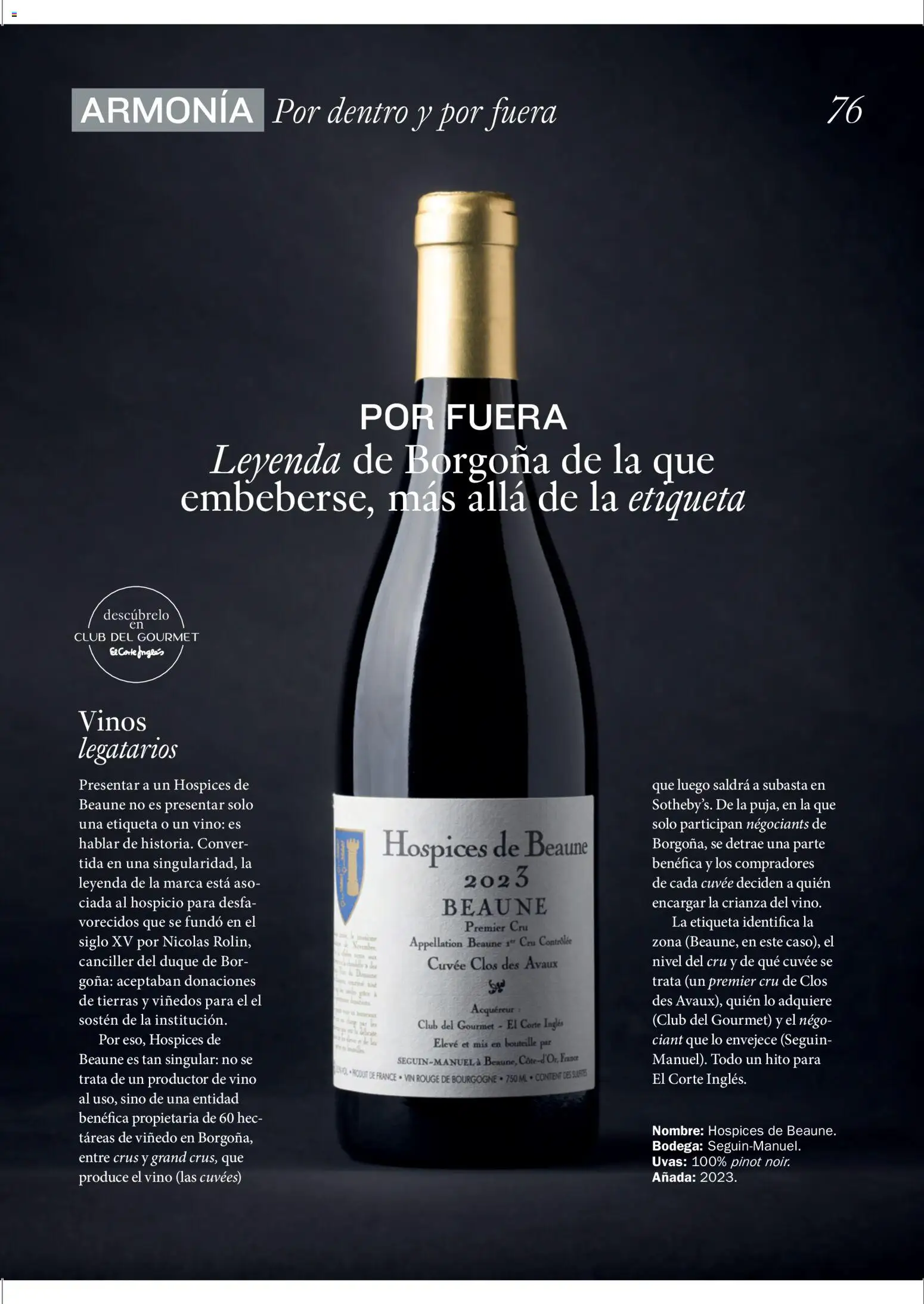 El Corte Inglés ofertas │ válido desde el 11.12.2025 | Página: 76 | Productos: Sostén, Τζίντζερ, Vino