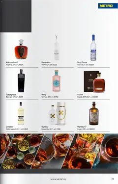 Metro Horeca - pregled Metro kataloga - važi od 01.12.2025 | Strana: 25 | Proizvode: Vodka, Gin