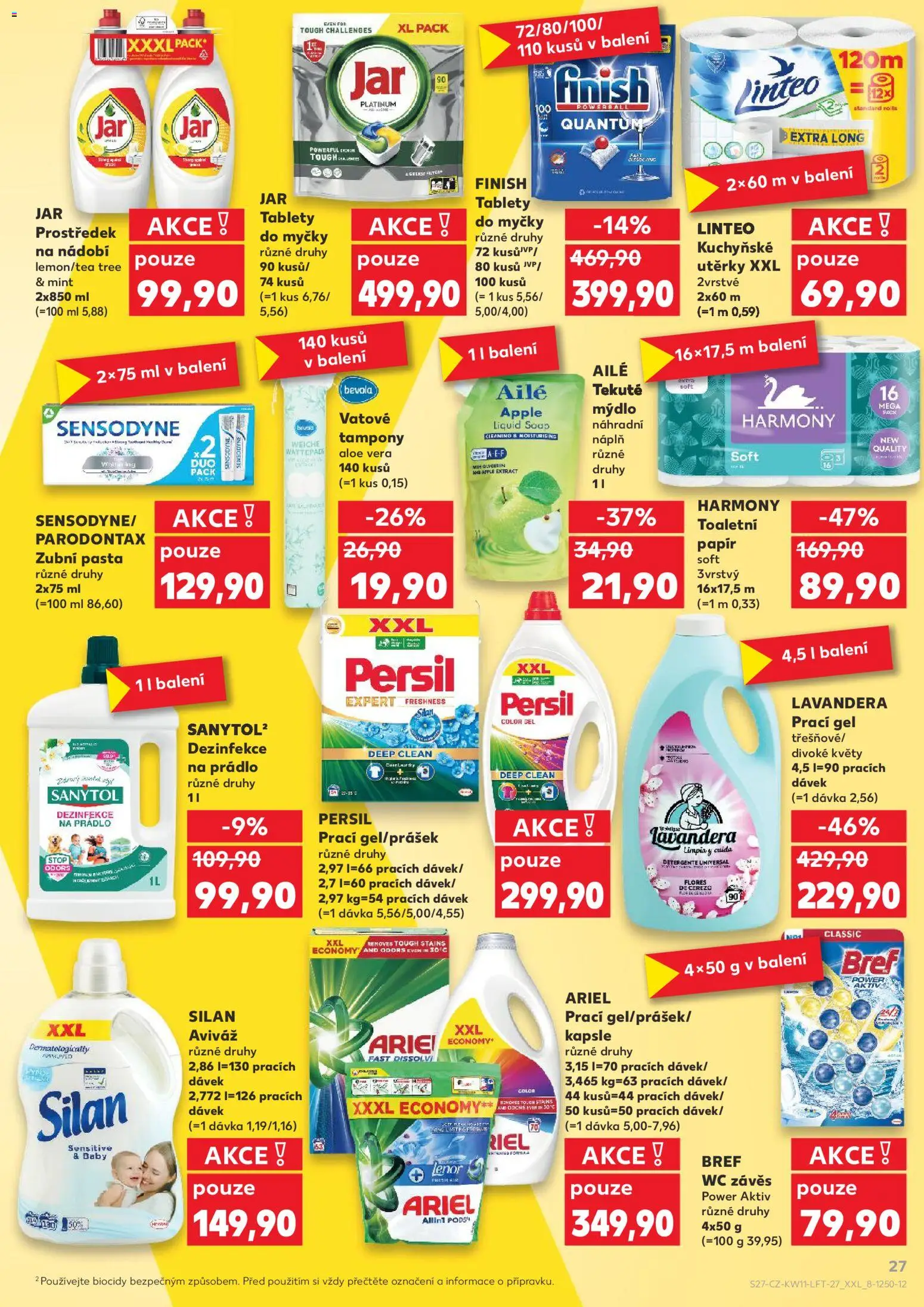 Kaufland leták od 11.03.2026 | Strana: 27 | Produkty: Mýdlo, Parodontax, Toaletní papír, Parodontax zubní pasta