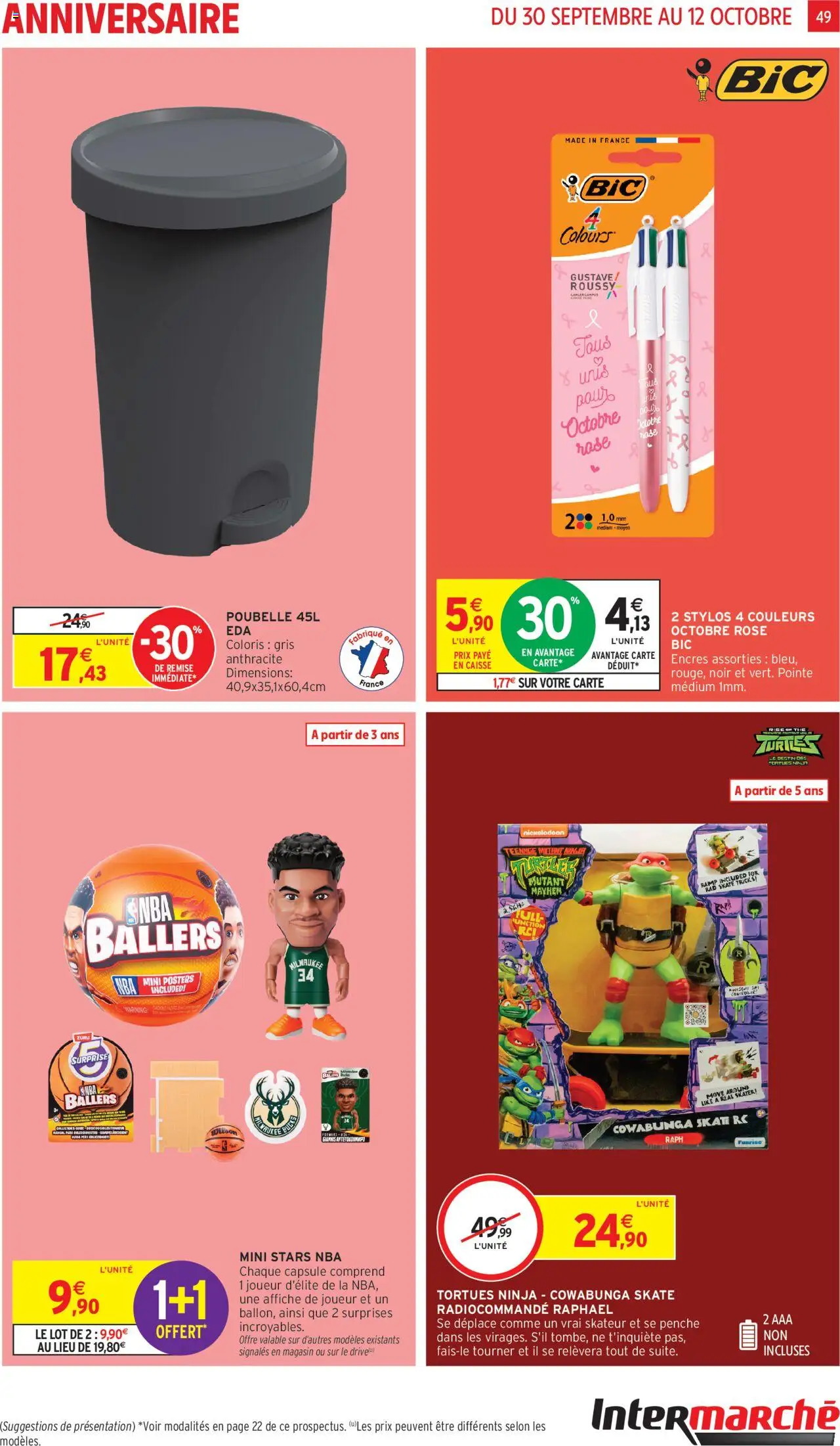 {H1} | Page: 49 | Produits: Joueur, Poubelle, Skate