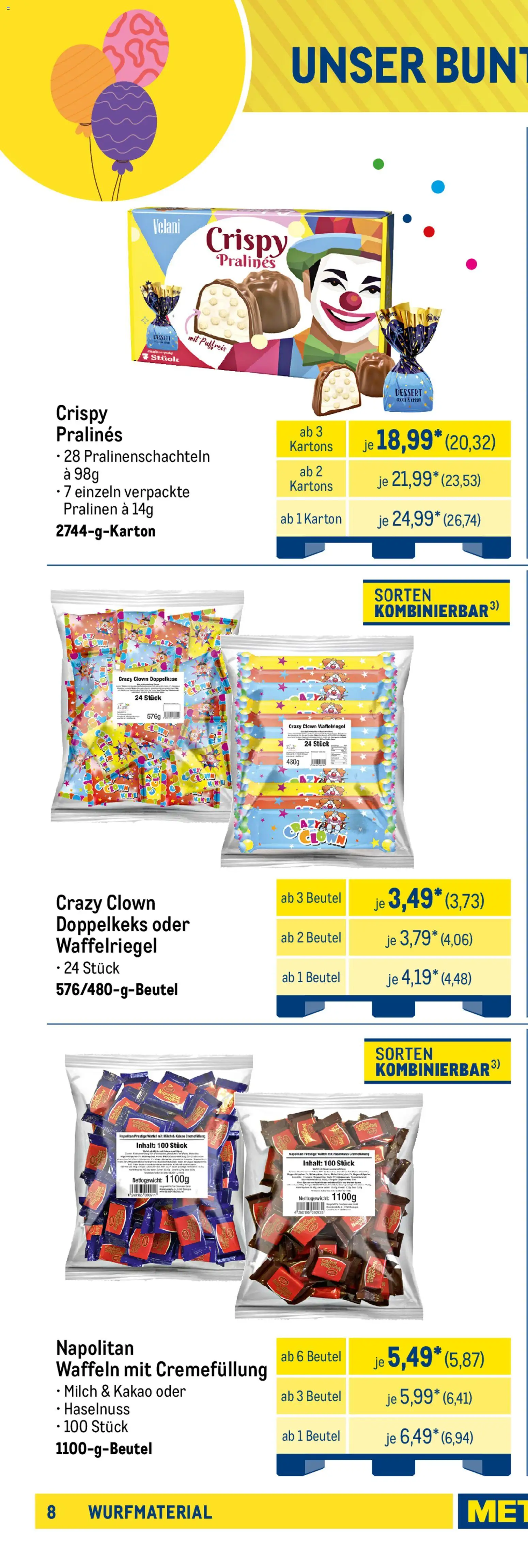 Metro Wurfmaterial Karneval – gültig ab 01.10.2025 | Seite: 14 | Produkte: Äpfel, Limoncello, Gin, Berentzen