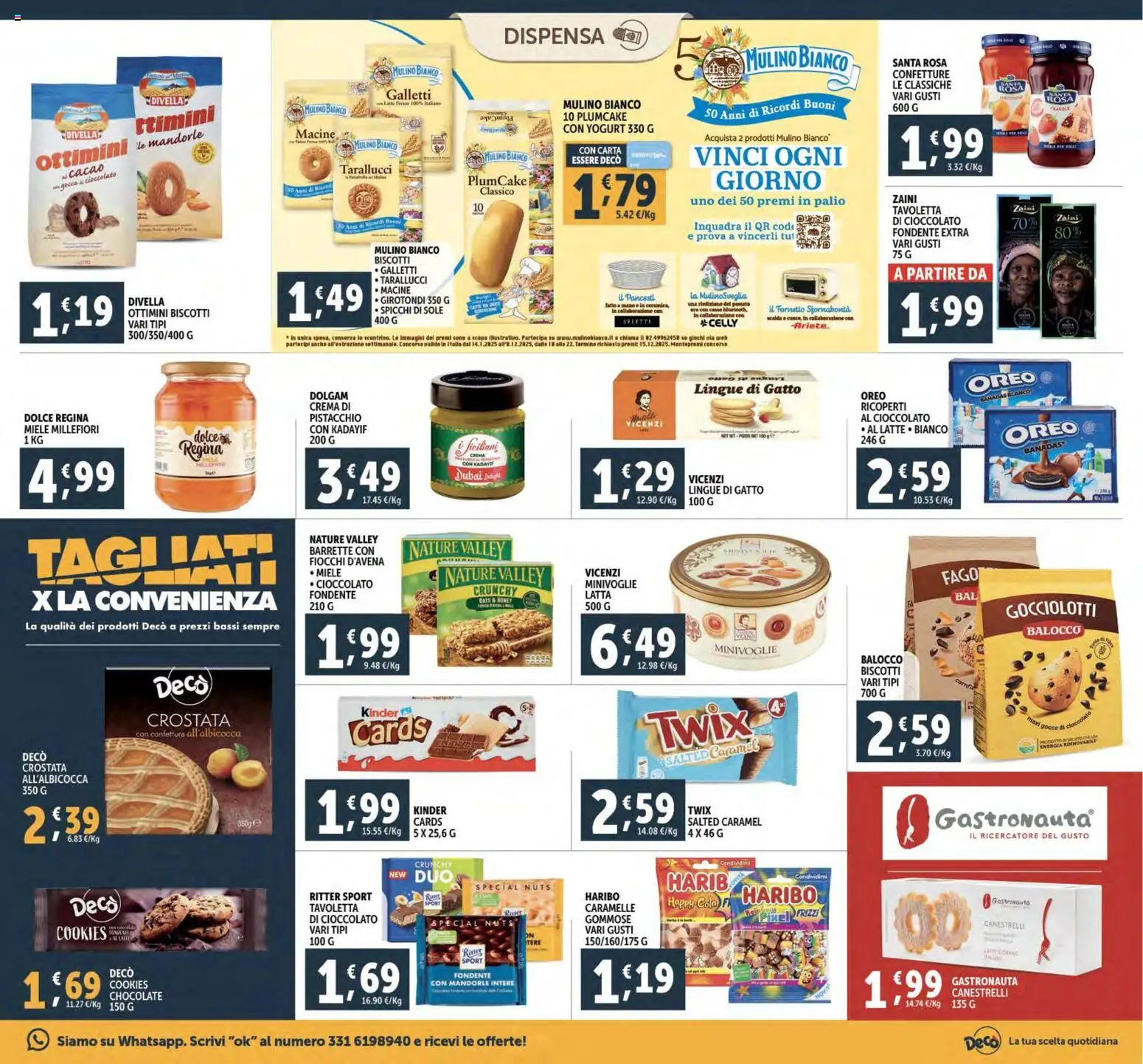 Volantino Decò del 02.12.2025 | Pagina: 21 | Prodotti: Cioccolato, Fornetto, Caramelle, Miele