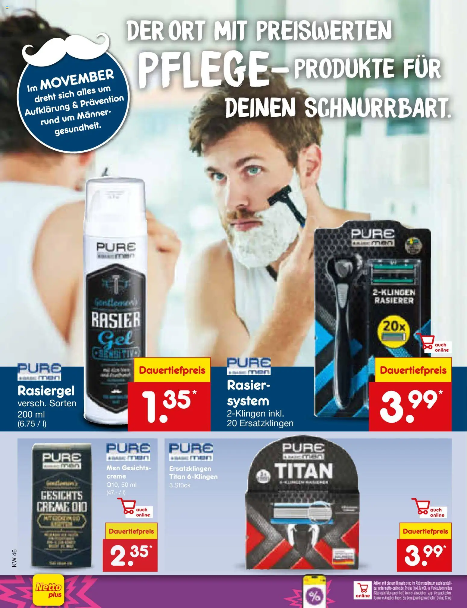 Netto Marken-Discount Prospekt 	 – gültig ab 10.11.2025 | Seite: 52 | Produkte: Rasierer, Creme