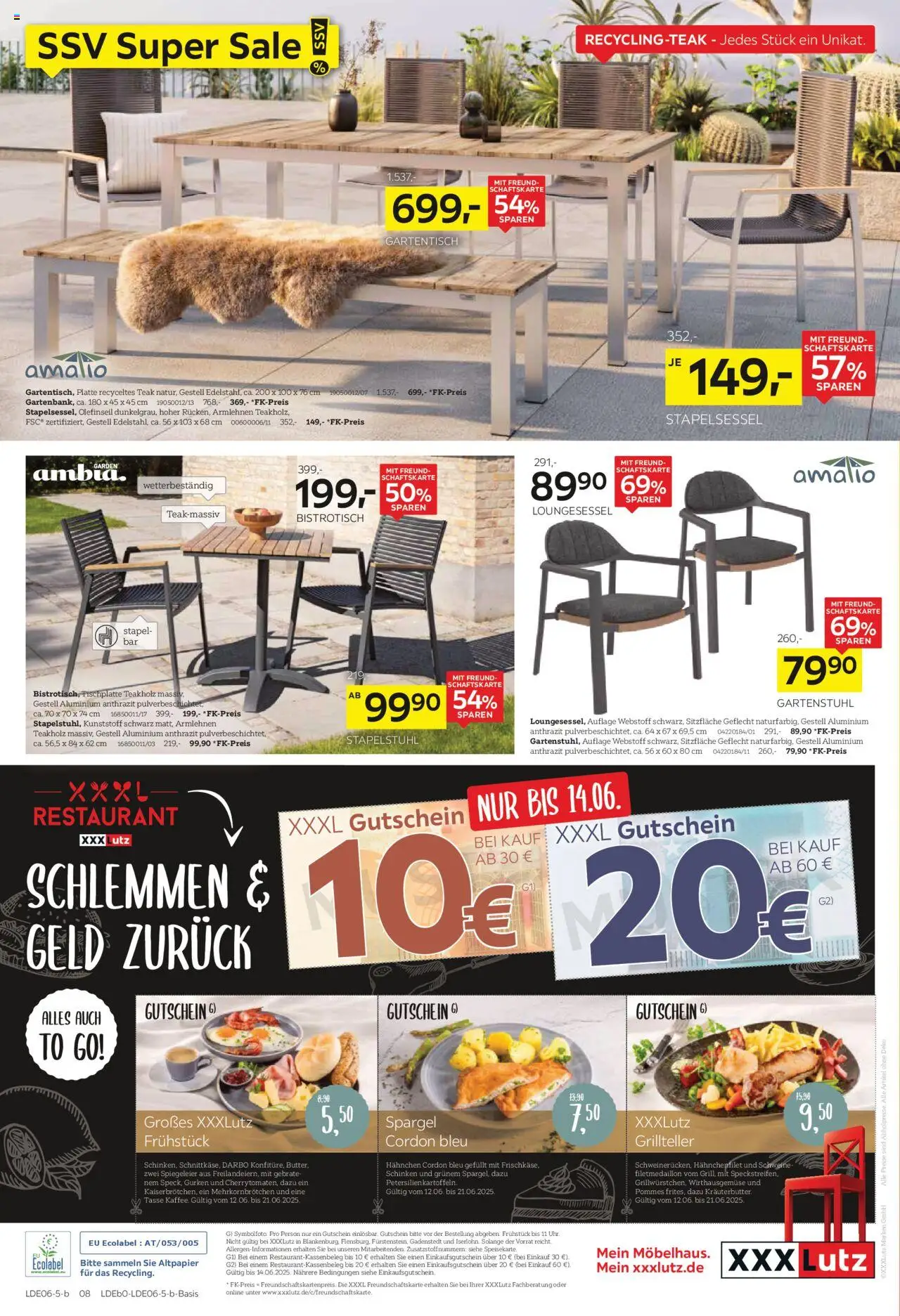 XXXL Lutz Prospekt 	 - gültig ab dem 09.06.2025 | Seite: 20 | Produkte: Hahnchen, Pommes, Schinken, Gurken