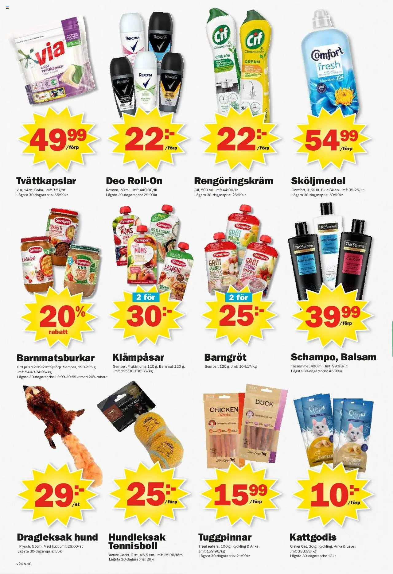 Pekås reklamblad aktuell från 12.06.2025 | Sida: 10 | Produkter: Balsam, Sköljmedel, Tennisboll, Ris
