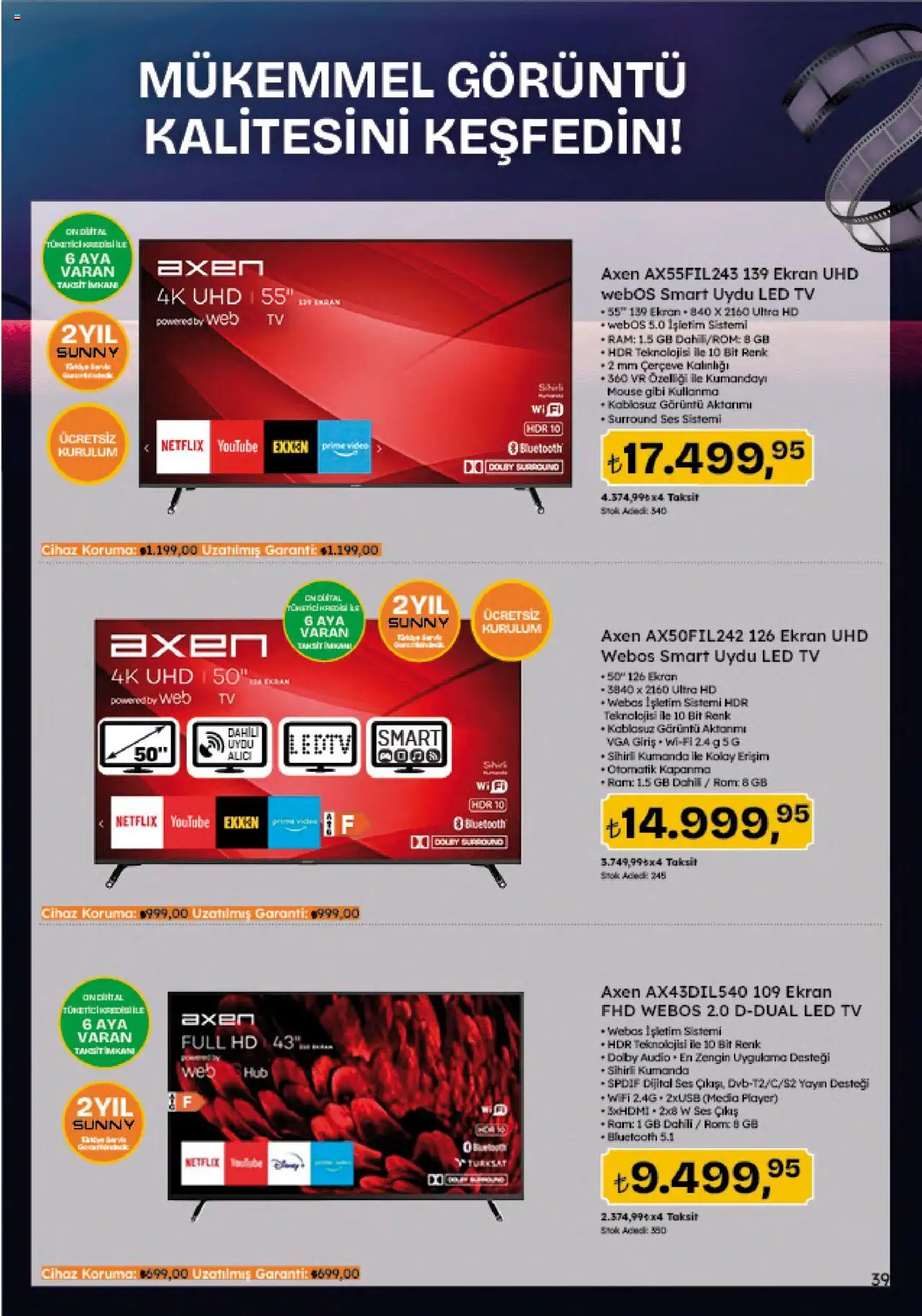 Migros Katalog - 5M Migroskop Dijital - 21.08.2025 tarihinden itibaren geçerlidir | Sayfa: 39 | Ürünler: Alıç, TV, Video, Uydu