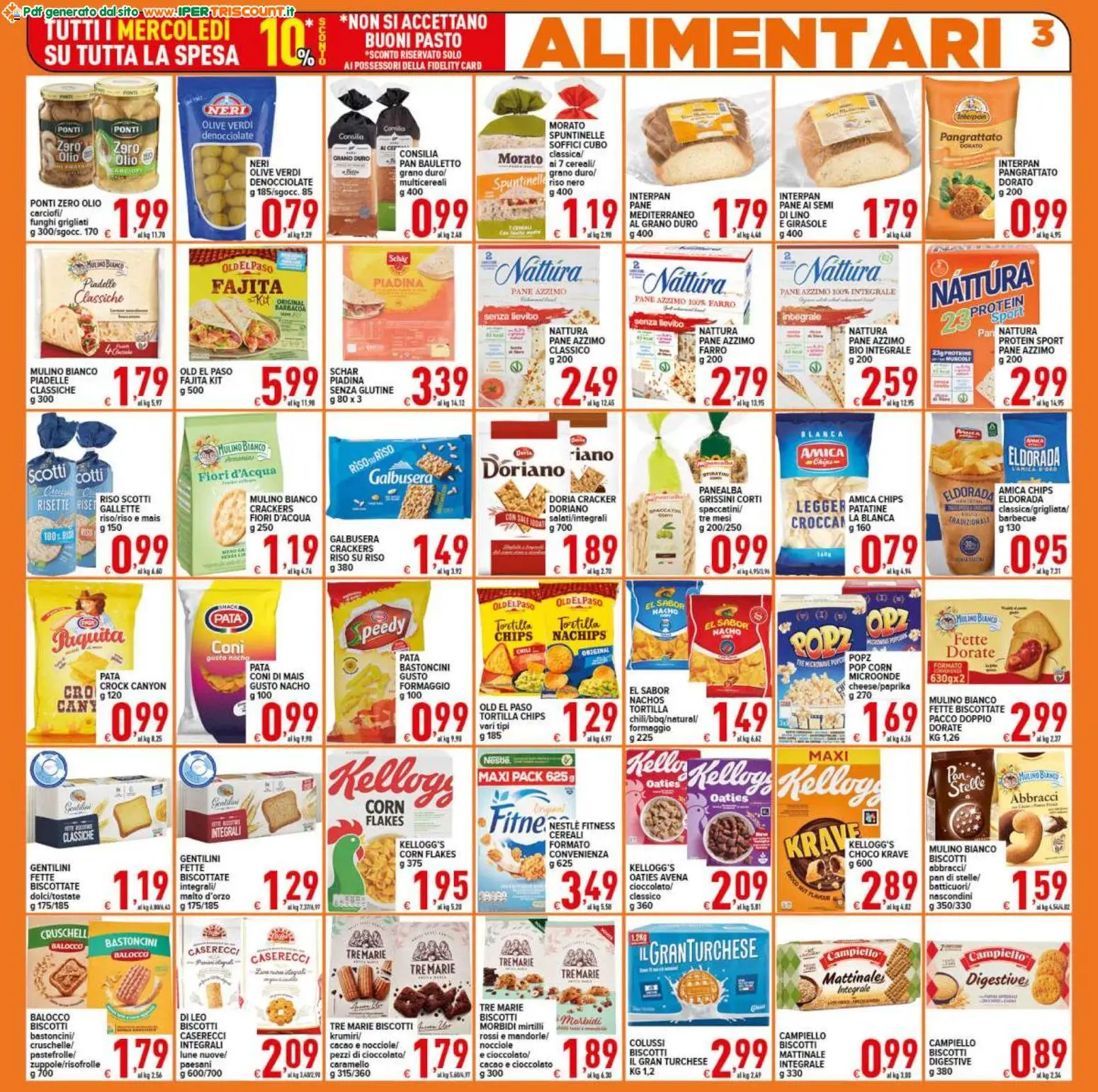Volantino Ipertriscount del 07.11.2025 | Pagina: 3 | Prodotti: Patatine, Funghi, Gallette, Farro