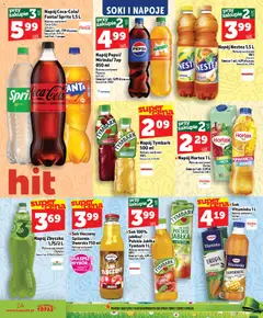 Pogląd oferty "Topaz gazetka - MAZ" - ważna od 26.03.2026 | Strona: 24 | Produkty: Napoje, Pepsi, Coca cola, Sok