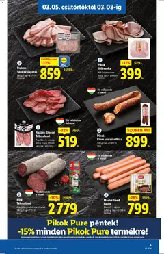 Lidl akciós újság - amely érvényes a következő dátumtól: 05.03.2026 | Oldal: 5