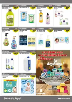 16.03.2026 tarihinden itibaren geçerli olan Gürmar kataloğu önizlemesi | Sayfa: 13 | Ürünler: Duş, Mendil, Sabun, Duş jeli