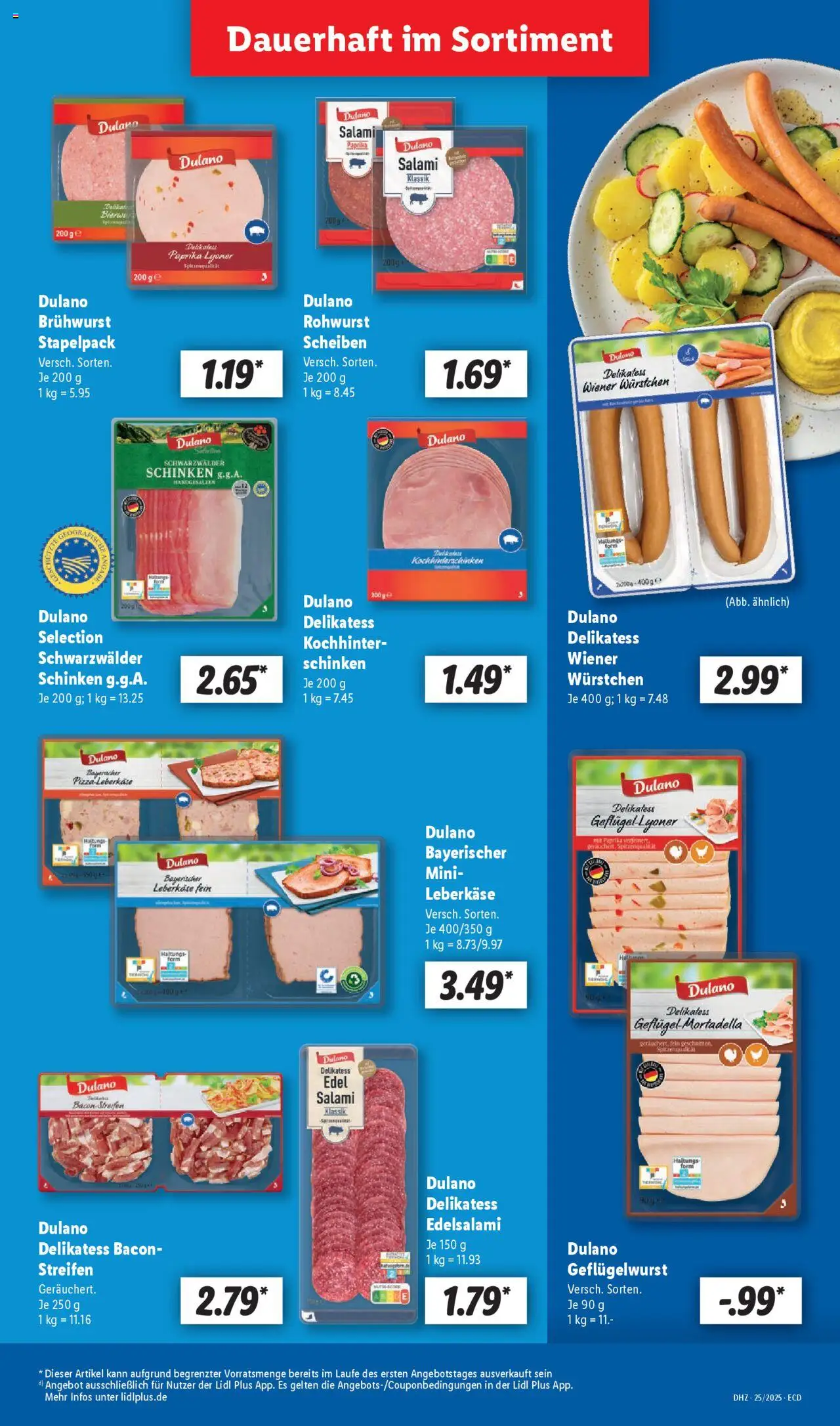Lidl Prospekt 	 - gültig ab dem 16.06.2025 | Seite: 15 | Produkte: Wiener wurstchen, Paprika, Salami, Leberkase
