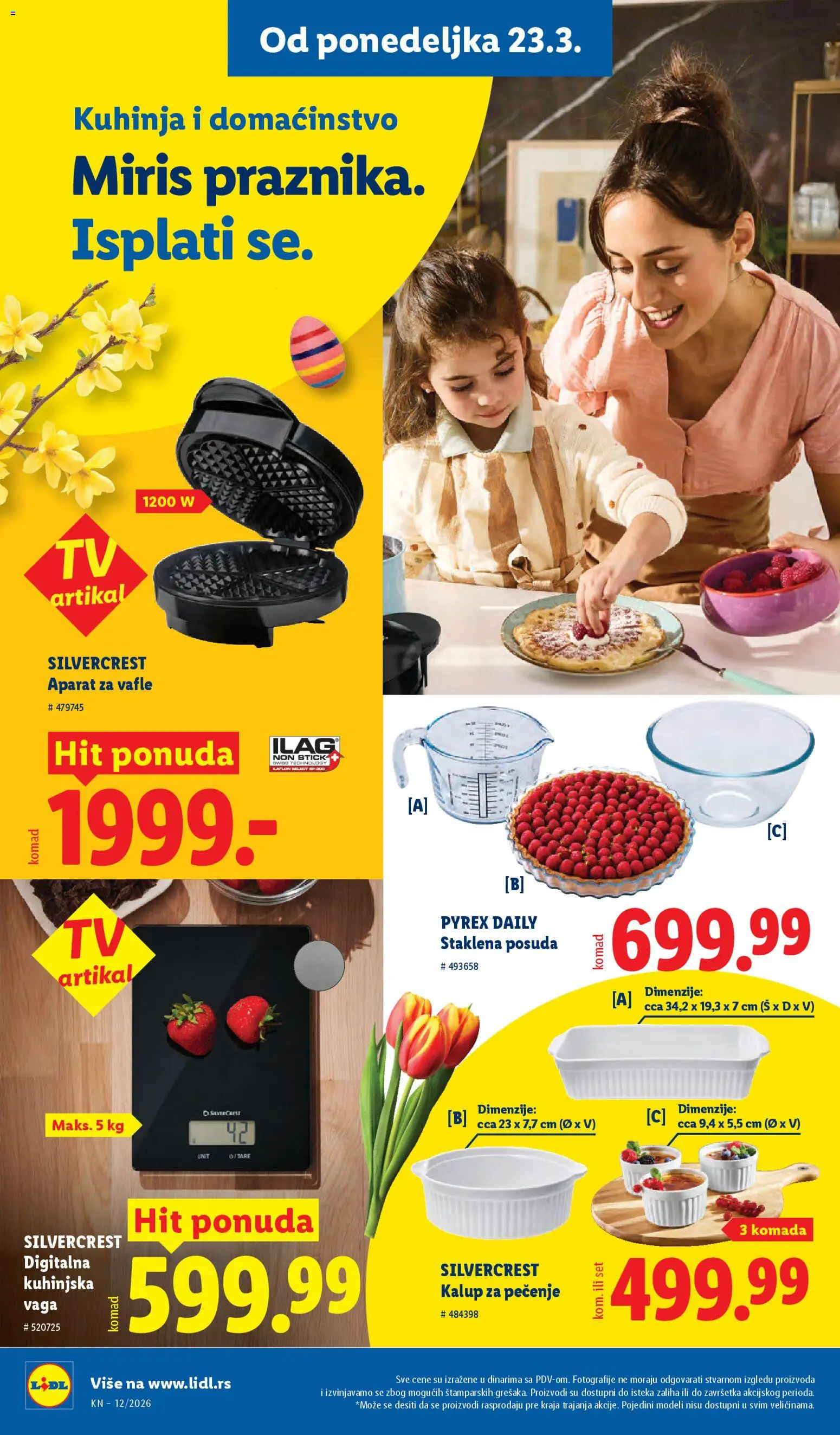 Lidl katalog - važi od 19.03.2026 | Strana: 70 | Proizvode: Silvercrest, Kuhinja, Vaga, Kuhinjska vaga