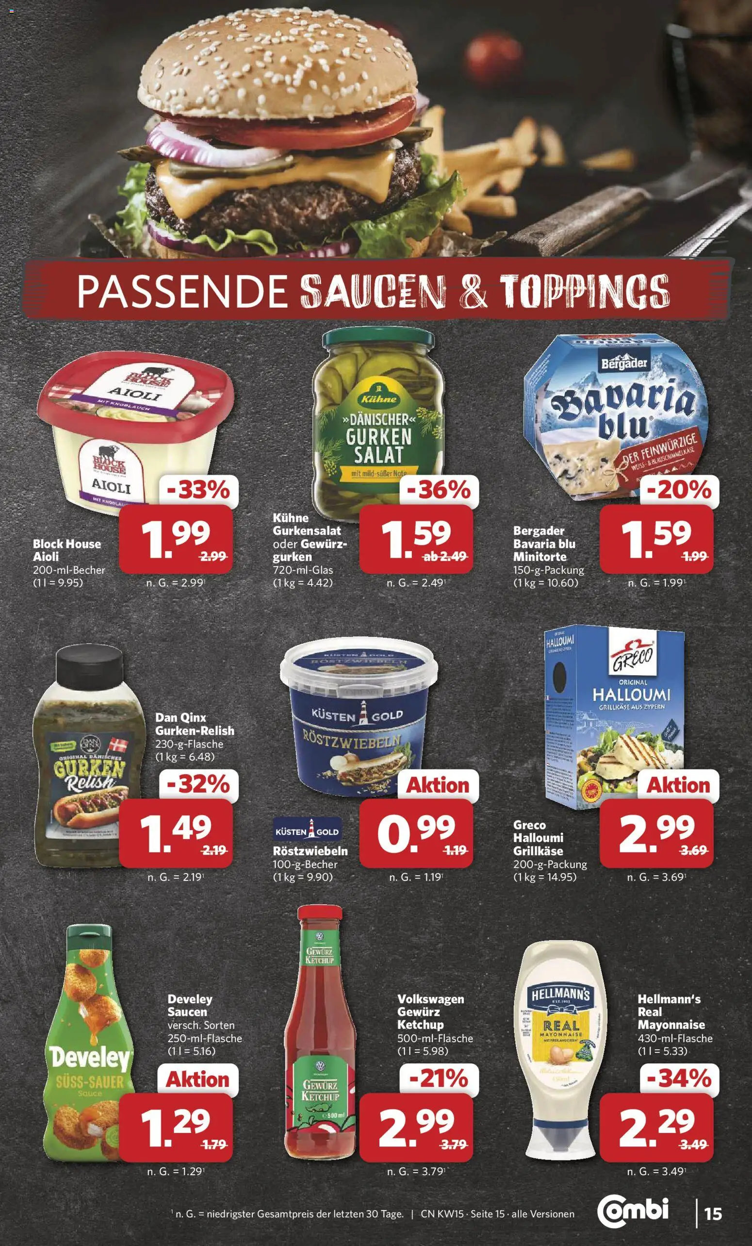 Combi Prospekt 	 – gültig ab 07.04.2026 | Seite: 15 | Produkte: Pane, Knoblauch, Gurken, Salat