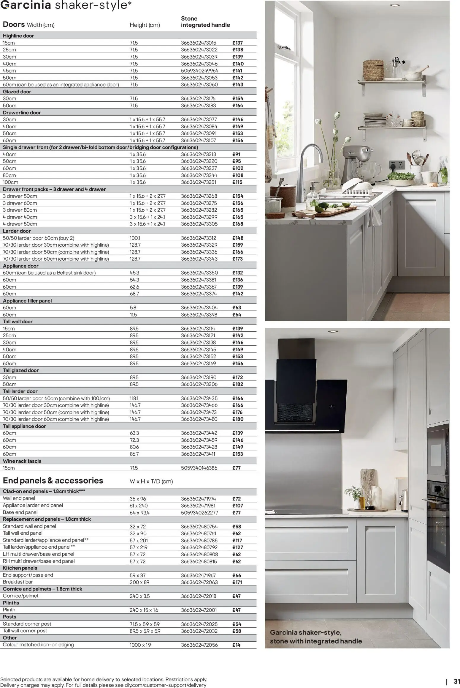 {H1} | Page: 31 | Products: Handle, Kitchen, Doors, Wine