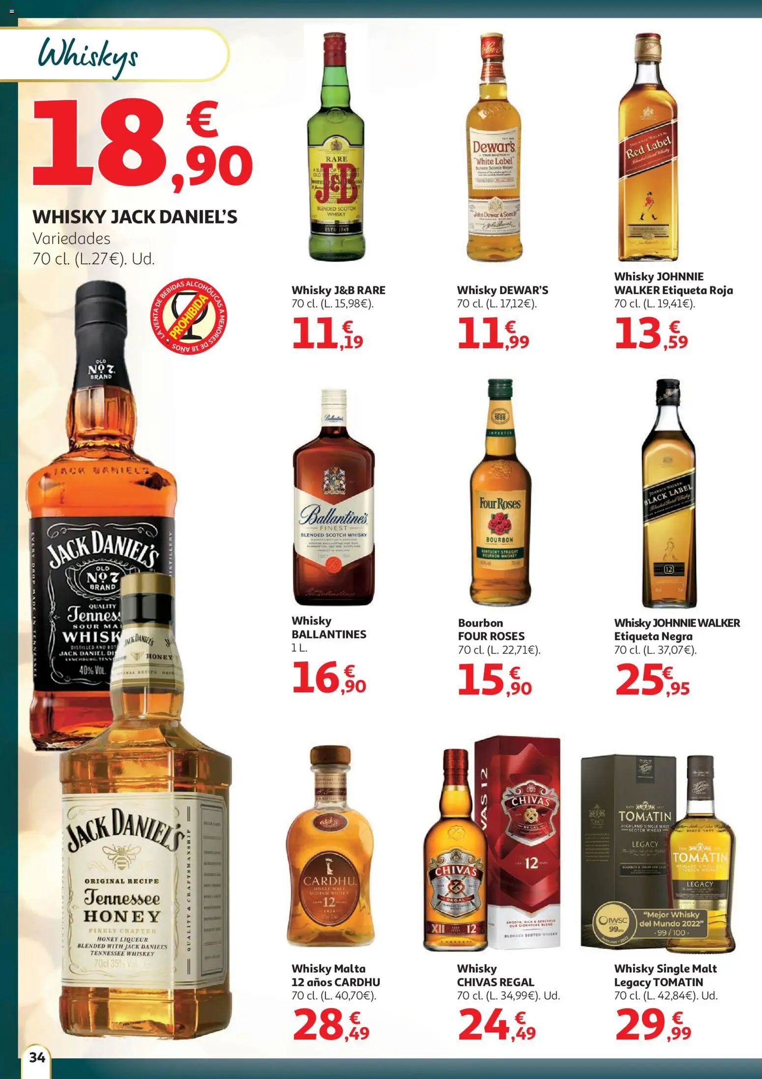 Alcampo - HG Nacional  │ válido desde el 11.12.2025 | Página: 34 | Productos: Whisky