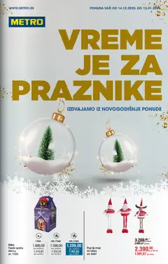 Metro novogodišnji katalog - pregled Metro kataloga - važi od 14.12.2025