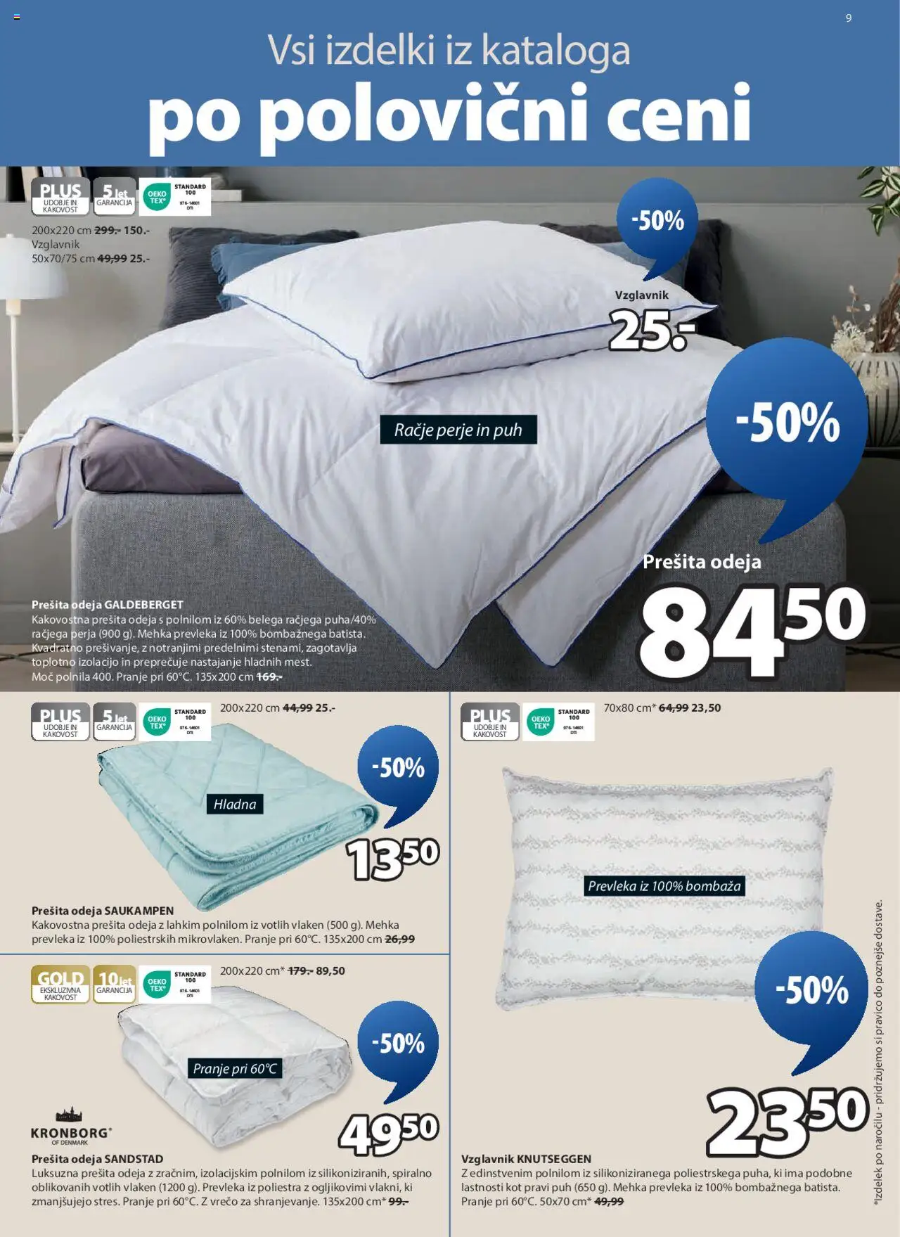 JYSK katalog │ velja od 06.08.2025 | Stran: 9 | Izdelki: Ležišče, Nadvložek, Vzmetnica, Prevleka