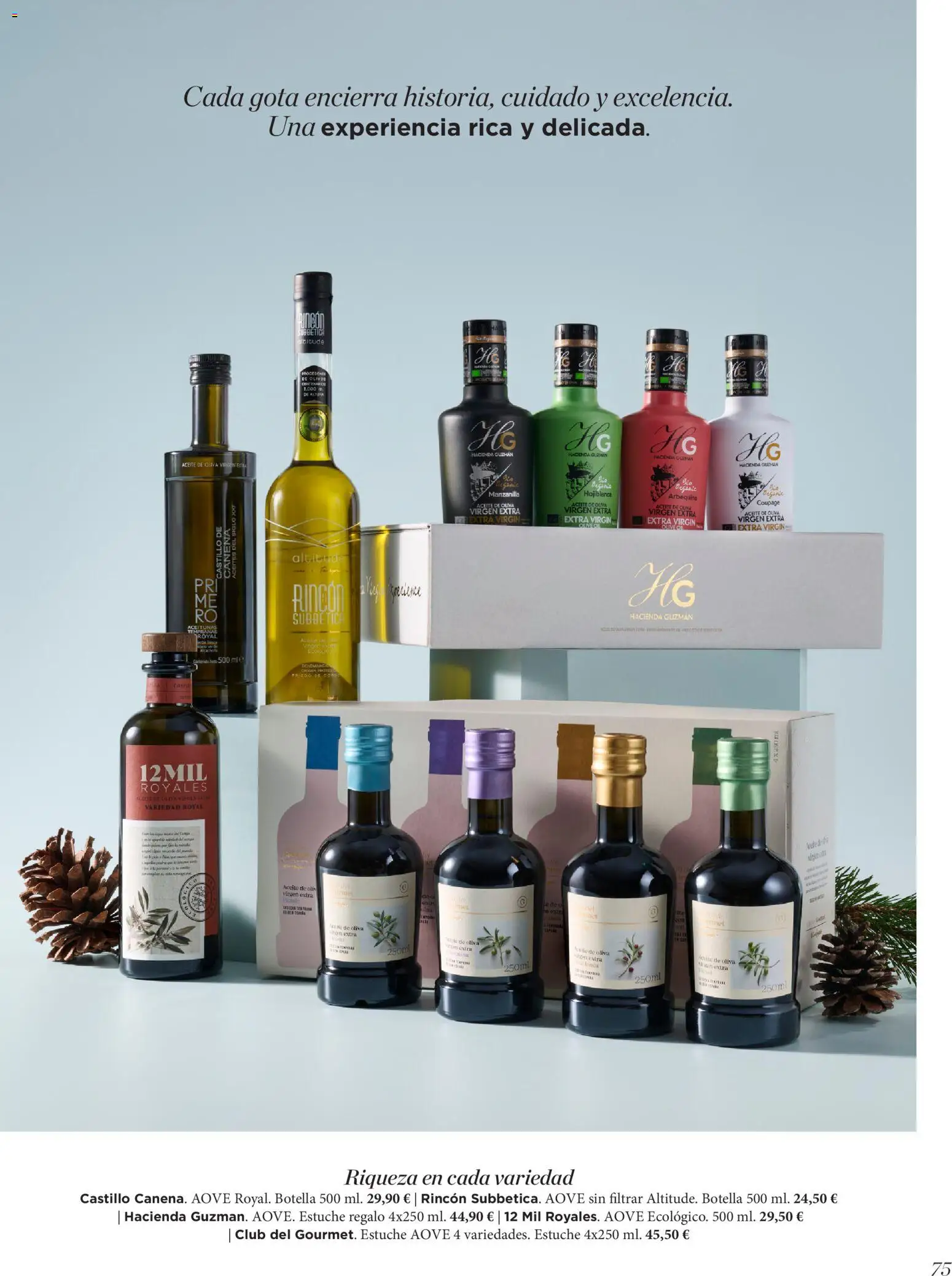 El Corte Inglés ofertas │ válido desde el 19.11.2025 | Página: 75 | Productos: Aceite, Aceite de oliva, Aceite de oliva virgen extra