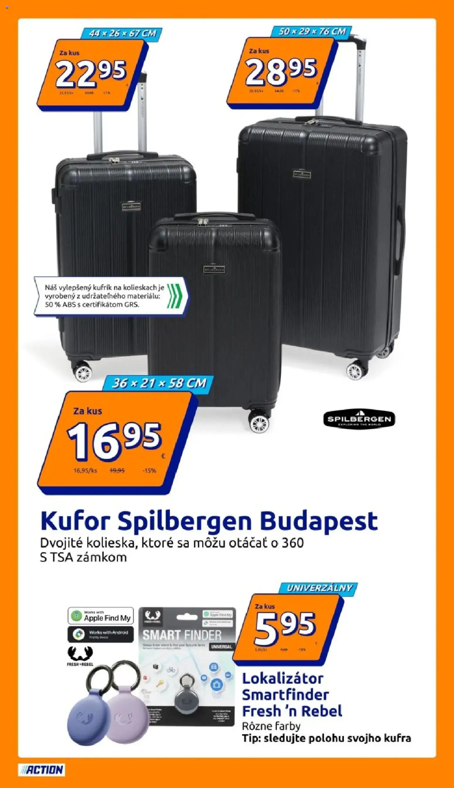 Nové Action akcie – leták je platný od 03.03.2026 | Strana: 16 | Produkty: Apple, Kufor
