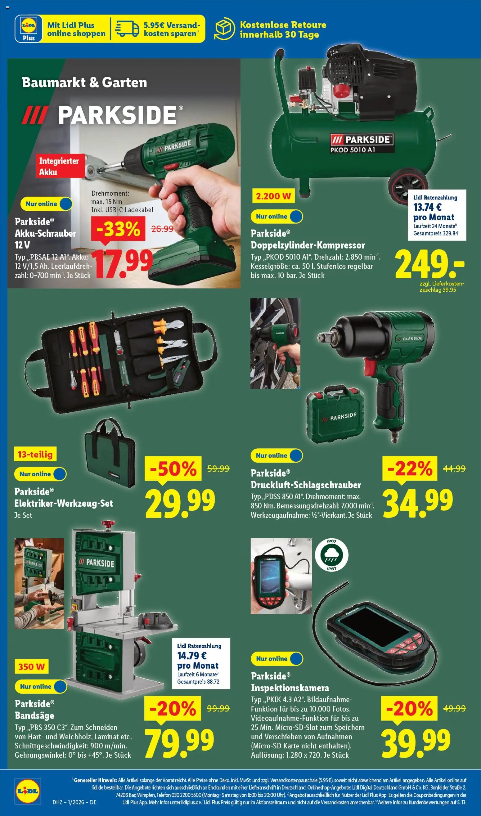 Lidl Prospekt Holzminden – gültig ab 29.12.2025 | Seite: 44 | Produkte: Bad, Akkuschrauber, Telefon