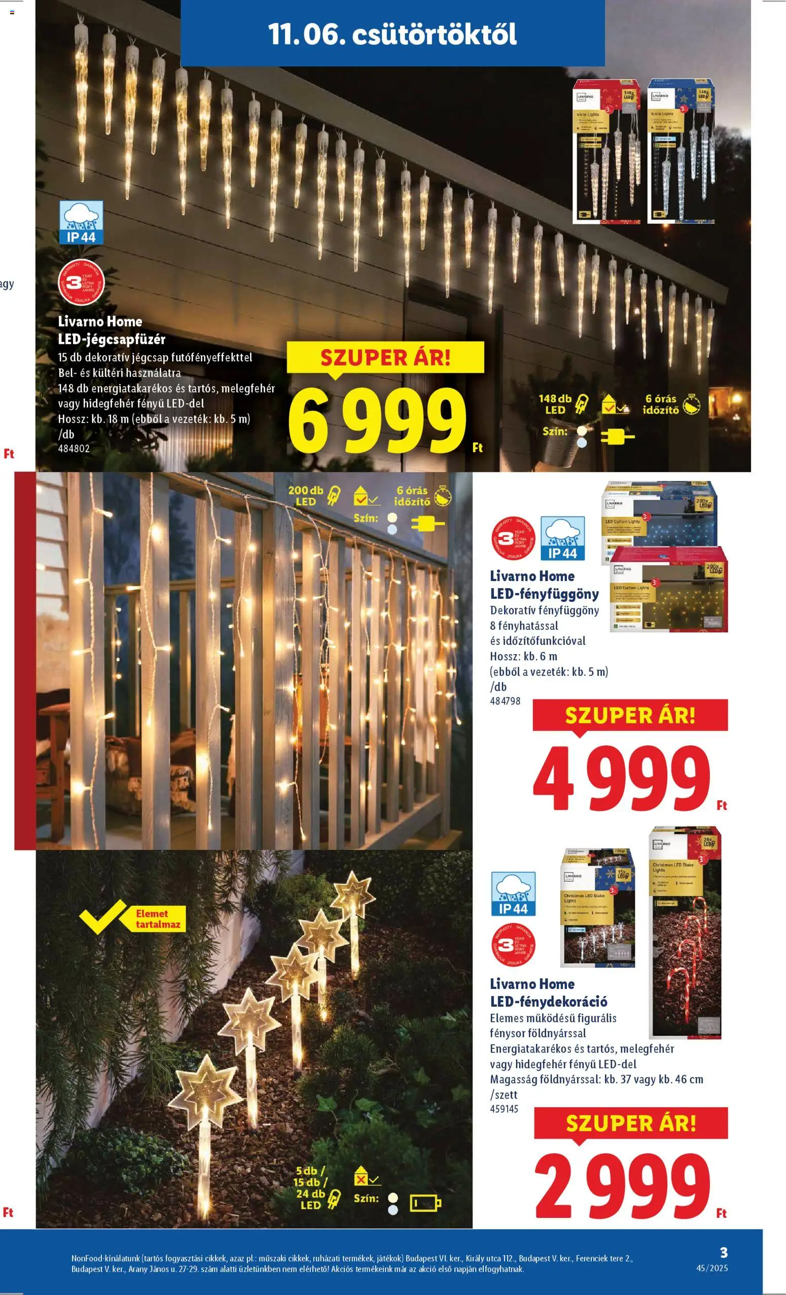 Lidl akciós ujság - amely érvényes a következő dátumtól: 06.11.2025 | Oldal: 3 | Termékek: Játékok