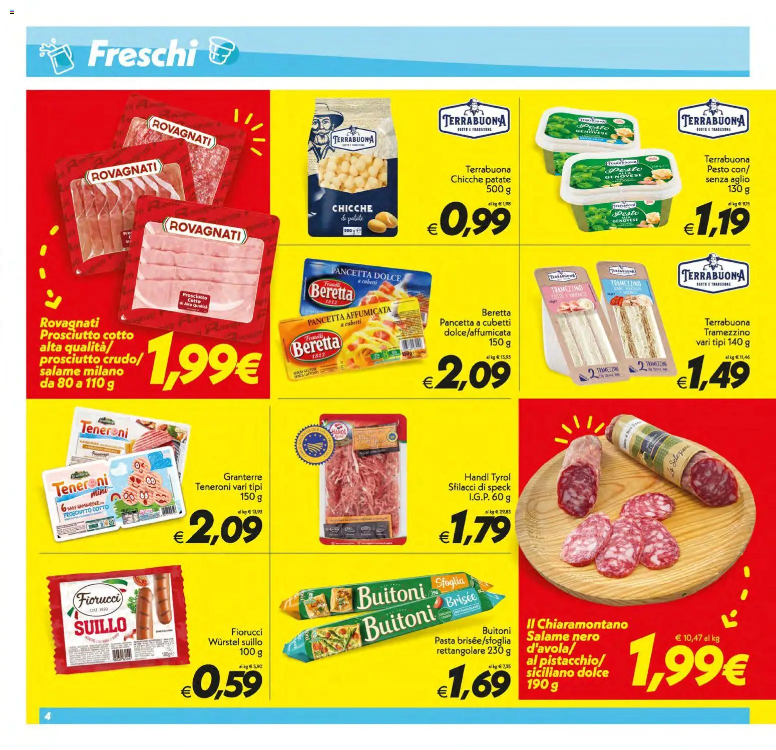 Volantino SuperConveniente del 17.03.2026 | Pagina: 4 | Prodotti: Speck, Pancetta, Aglio, Hamburger