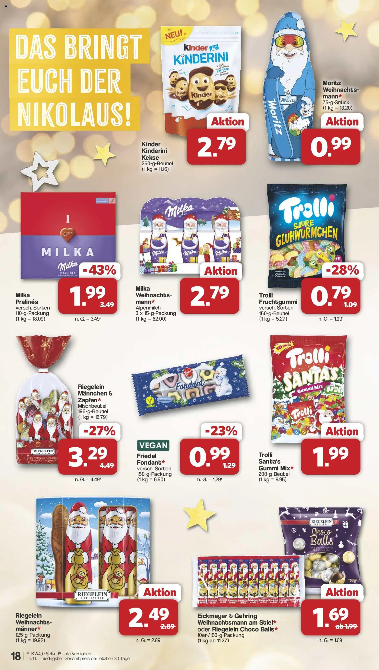 Famila Nordwest Prospekt 	 – gültig ab 01.12.2025 | Seite: 18 | Produkte: Schokolade, Milka, Kekse